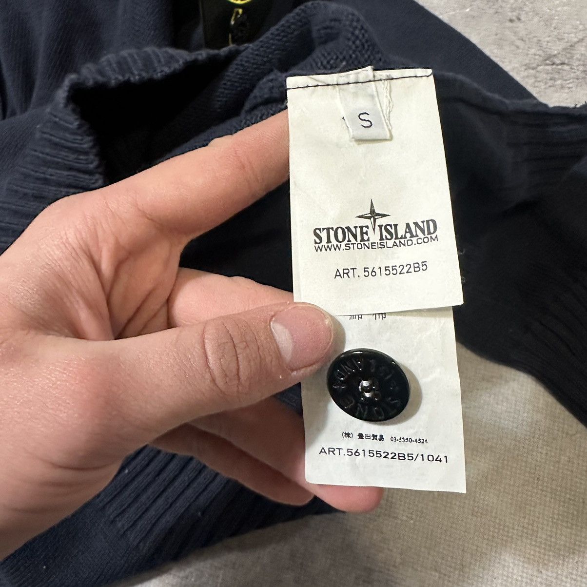 Stone Island × Vintage Stone Island Sweatshirt Pullover 1/3 Zip Button Up Size US S / EU 44-46 / 1 - 8 Thumbnail