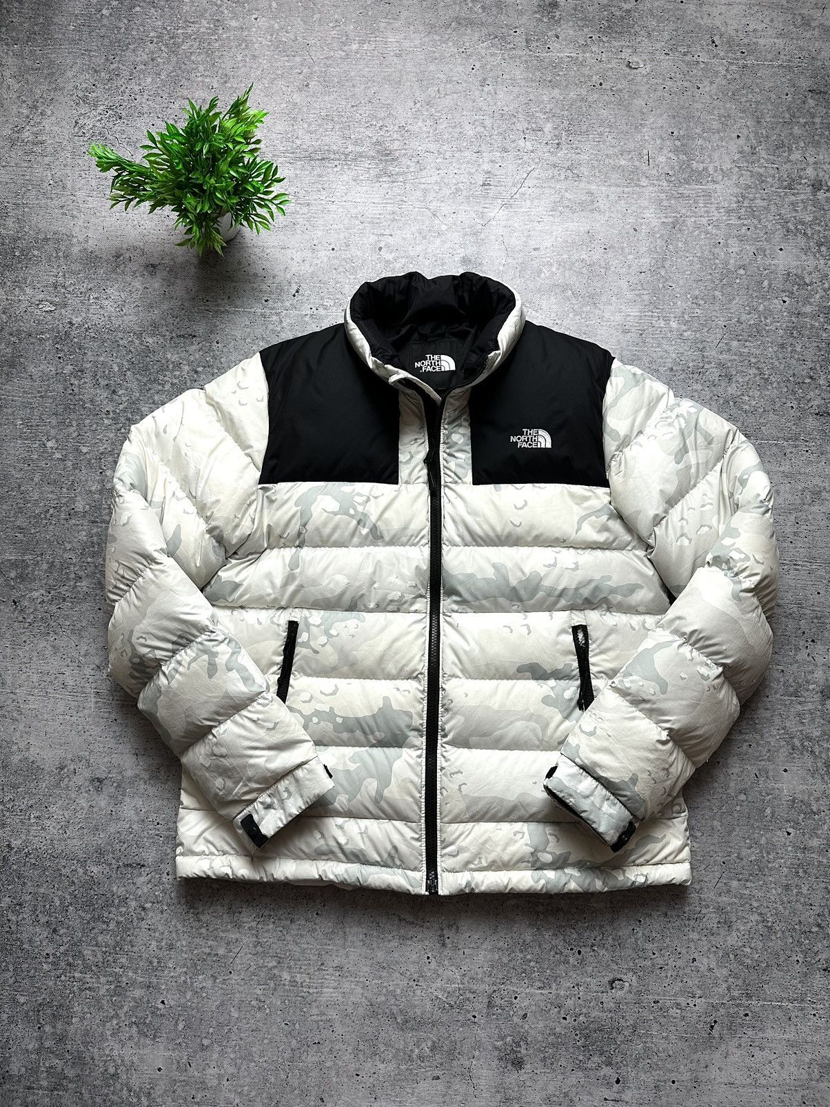 The North Face 700 Nuptse Mountain Camo Puffer Jacket