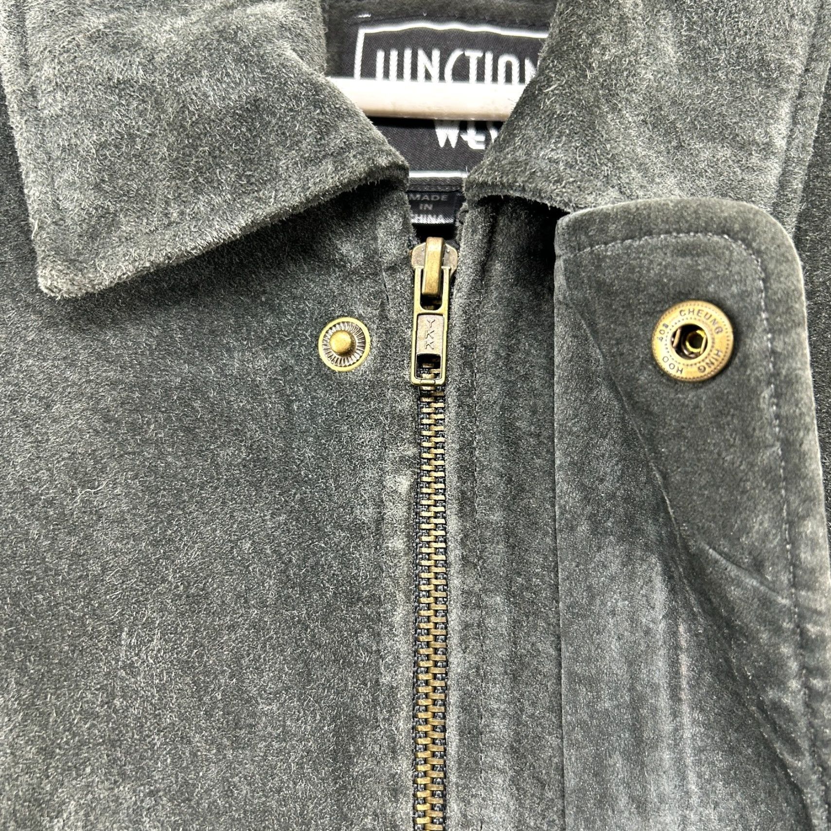 Vintage VINTAGE Junction West Jacket Mens L Black Genuine Leather Suede Lined Chore 90s Size US L / EU 52-54 / 3 - 4 Thumbnail