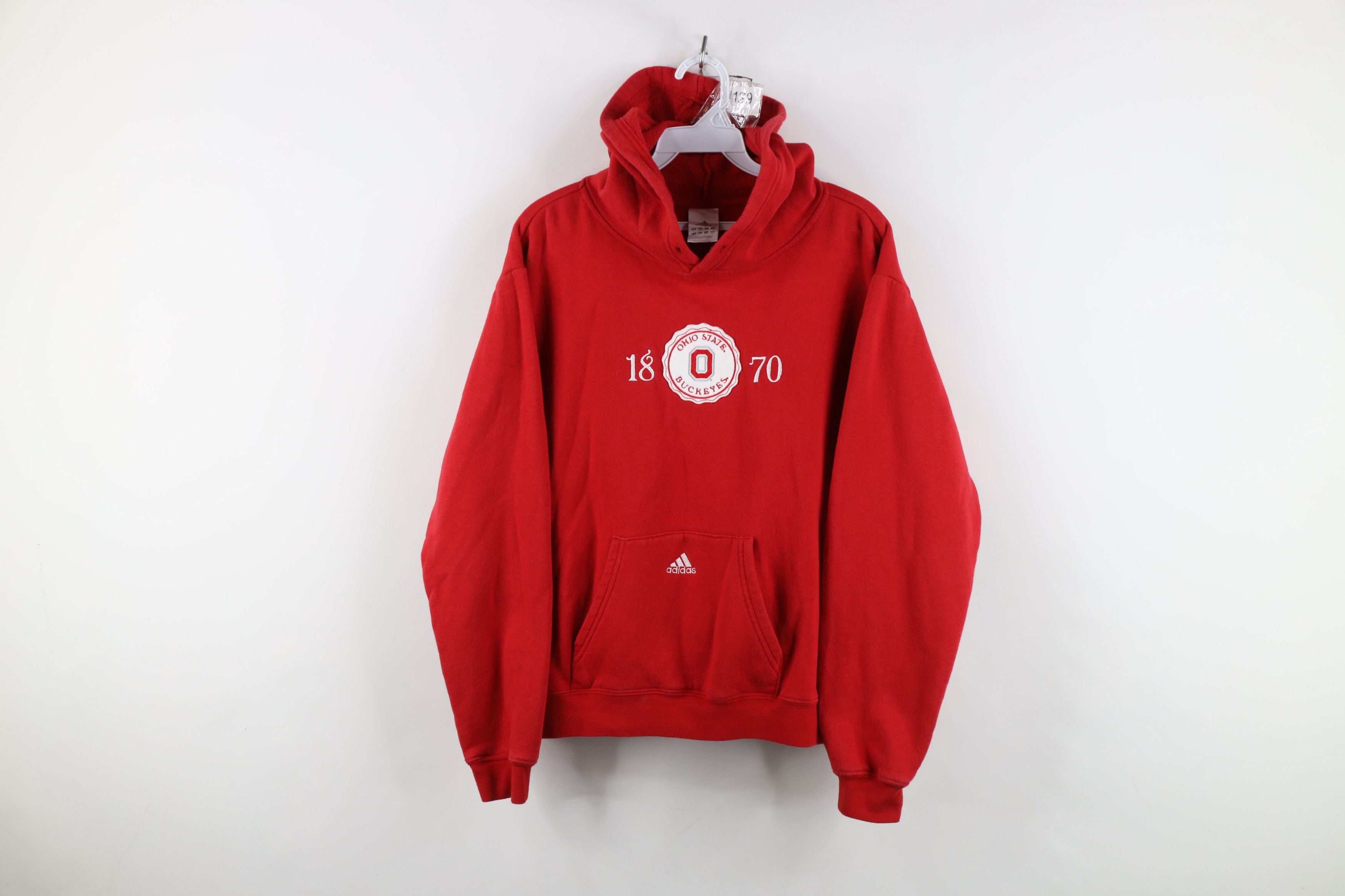 Adidas Vintage Adidas Spell Ohio State University Hoodie Sweatshirt Size L / US 10 / IT 46 - 1 Thumbnail