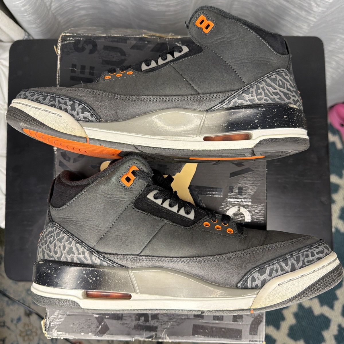 Nike Jordan 3 Retro Fear Pack size 8.5 Men’s Size US 8.5 / EU 41-42 - 2 Thumbnail