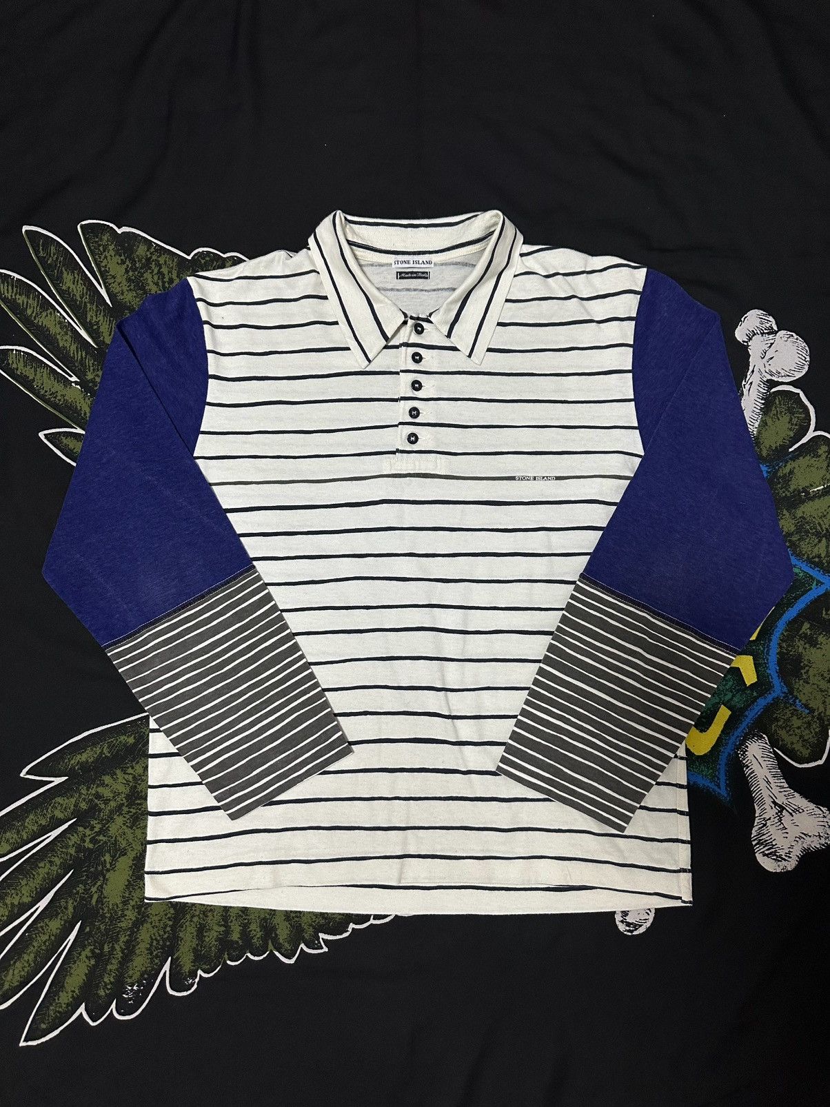 Stone Island × Vintage Vintage Rare Stone Island Polo Long sleeve 80’s 90’s Size US M / EU 48-50 / 2 - 1 Thumbnail