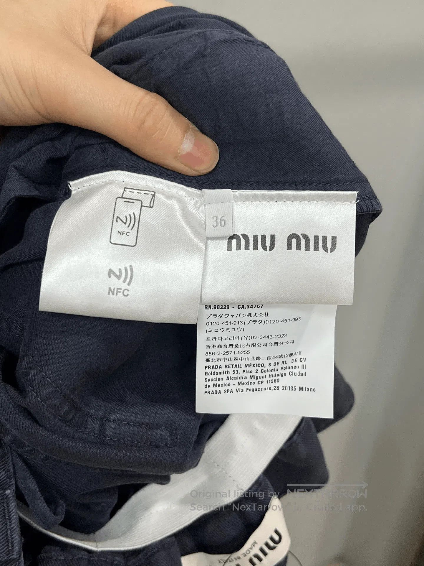 Miu Miu Miumiu Cargo Pants. Size 35" - 4 Thumbnail