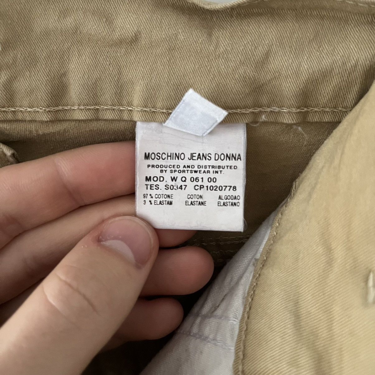 Love Moschino Moschino Jeans Donna Beige Stars Pants Streetwear Y2K Italy Size 32" / US 10 / IT 46 - 9 Thumbnail