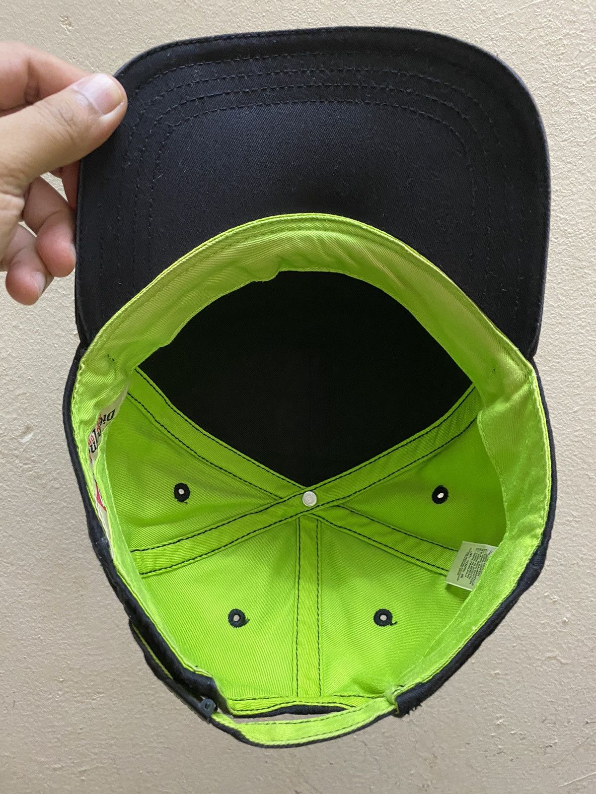 Diesel × Vintage Vintage 90's Diesel Archive Distressed Big Logo Cap Size ONE SIZE - 4 Thumbnail