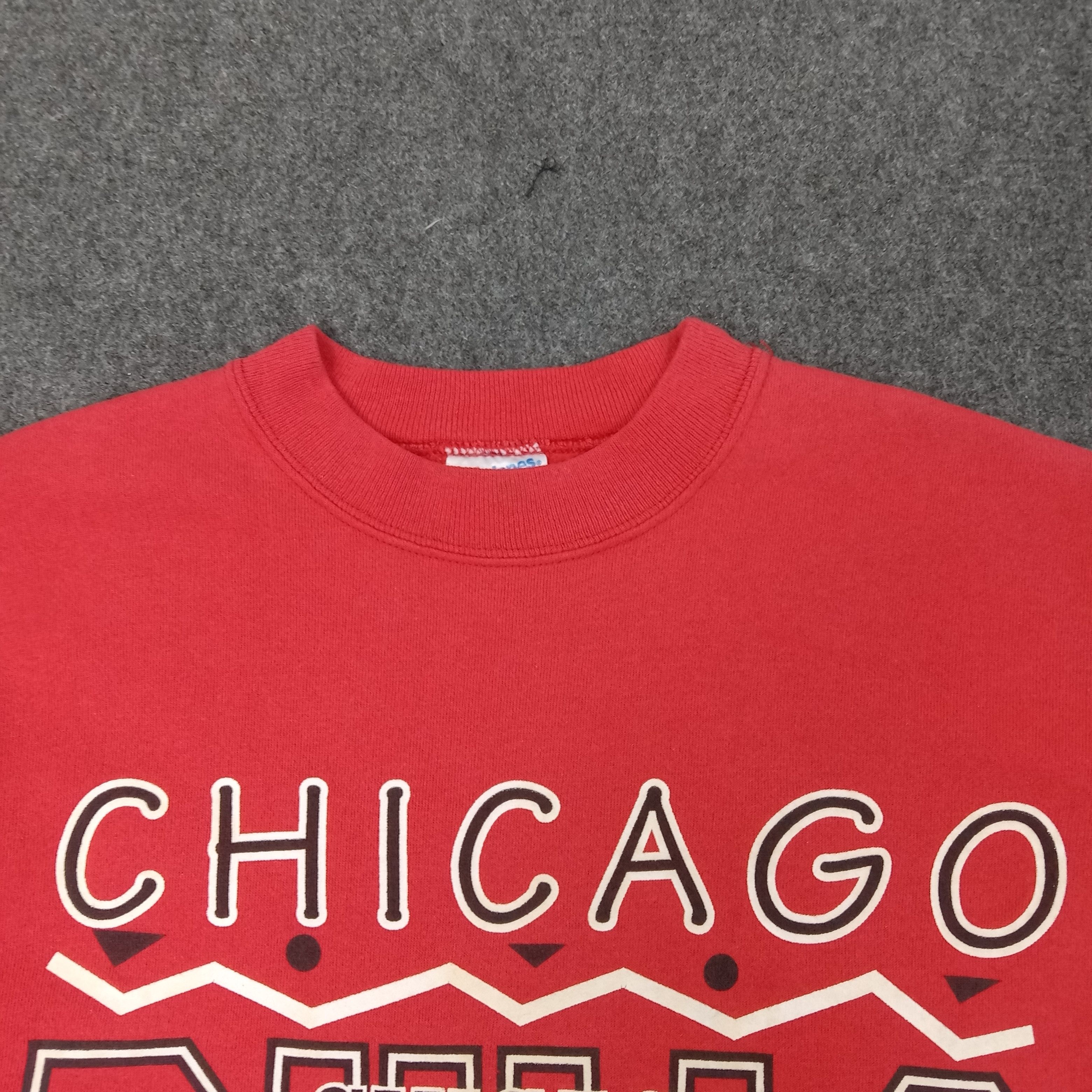 Hanes NBA Chicago Bulls Basket Ball Team Sweatshirt C260N17 Size US M / EU 48-50 / 2 - 4 Thumbnail