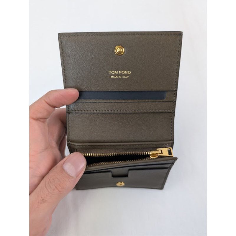 Tom Ford o1rshd1 Size: OS / Mini Wallet in Dark Olive Size ONE SIZE - 9 Thumbnail