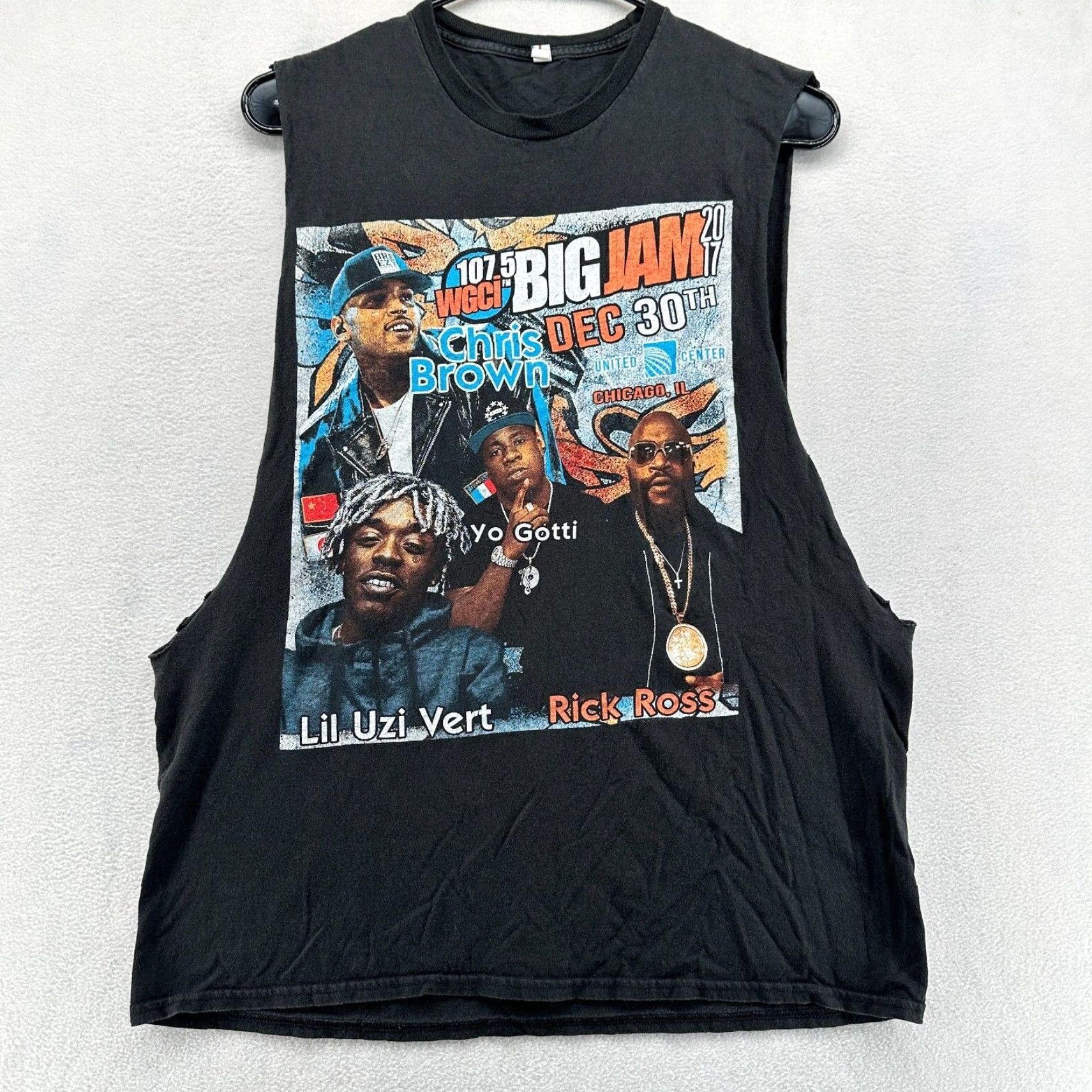 Vintage Chris Brown Tank Top Black Men's Medium Lil Uzi Vert Yo Gotti Rick Ross Size US M / EU 48-50 / 2 - 2 Thumbnail