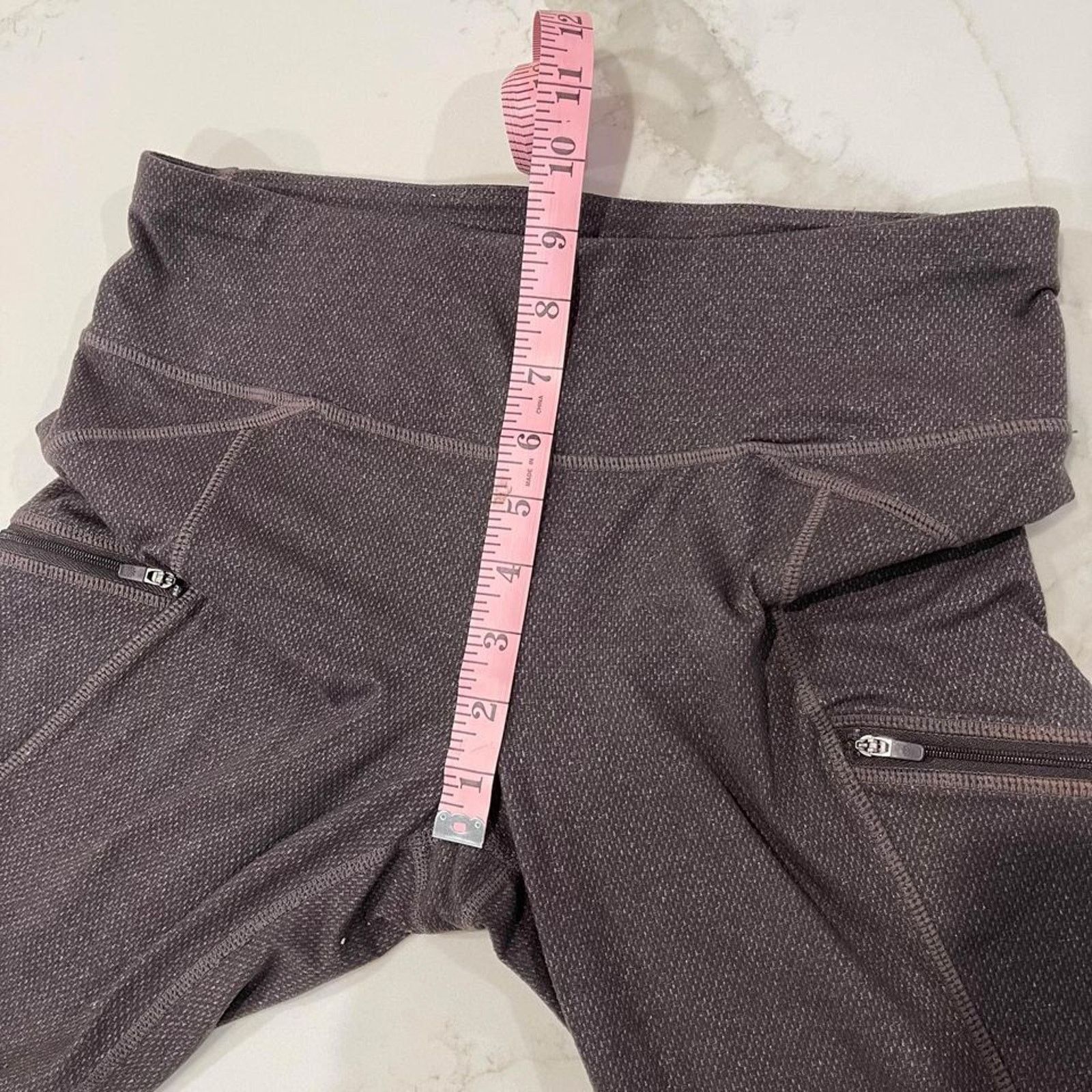 Athleta Athleta Pixy Drifter Textured Brown Leggings Women's Medium Size 30" / US 8 / IT 44 - 8 Thumbnail