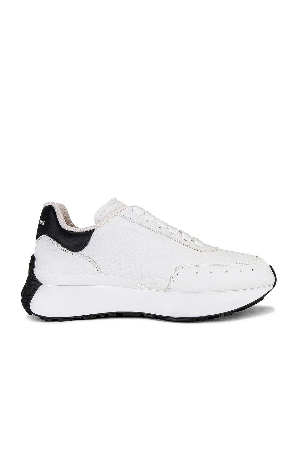 Alexander McQueen o1w1db10925 Sprint Runner in White/Black Size US 7.5 / IT 37.5 - 1 Thumbnail