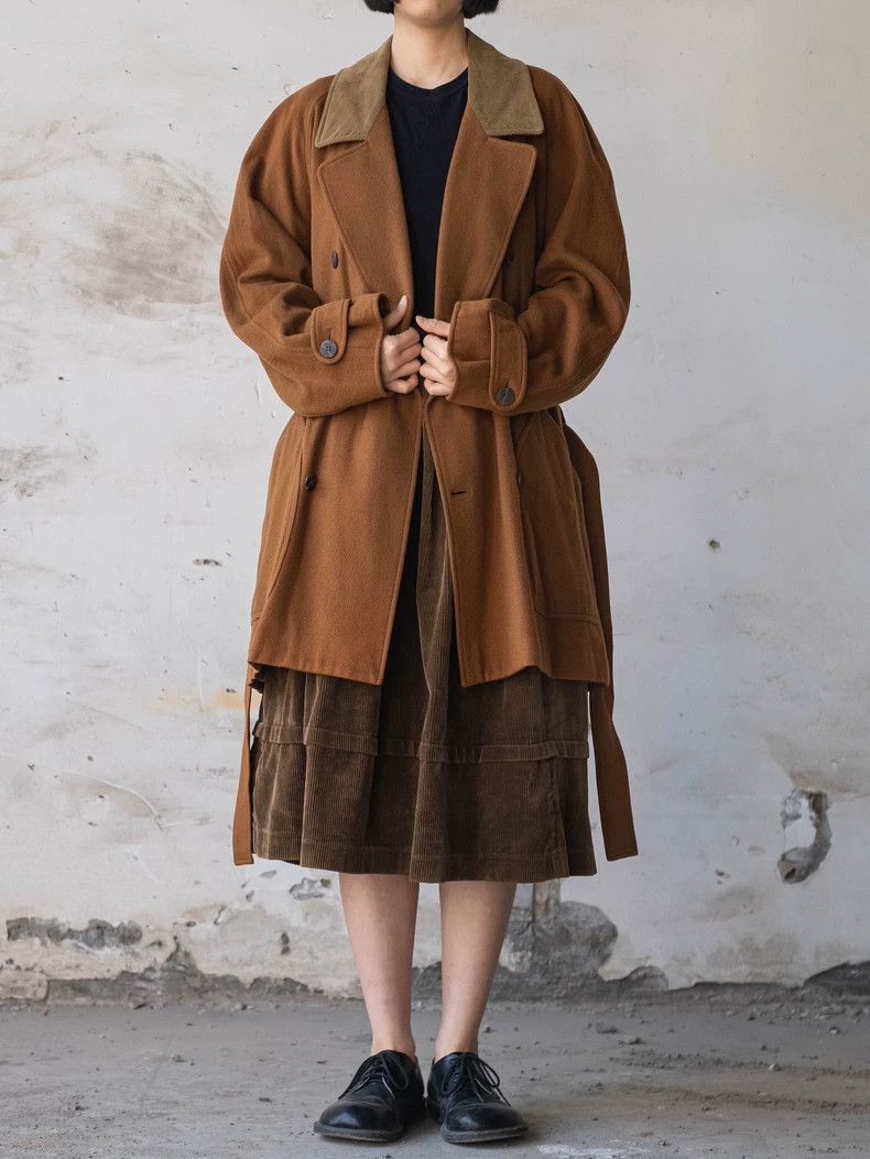 Kenzo KENZO sizeF Brown wool coat for men Size M / US 6-8 / IT 42-44 - 2 Thumbnail