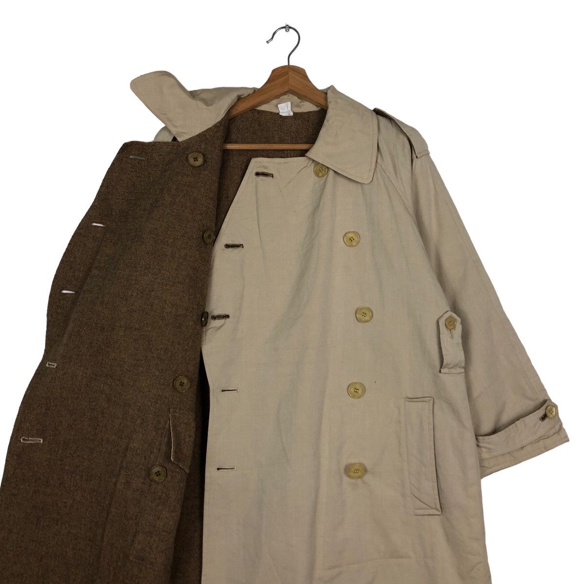Japanese Brand 🔥Vtg Long Jacket Asymmetrical Button Inspire Kapital 45RPM Size US M / EU 48-50 / 2 - 13 Thumbnail