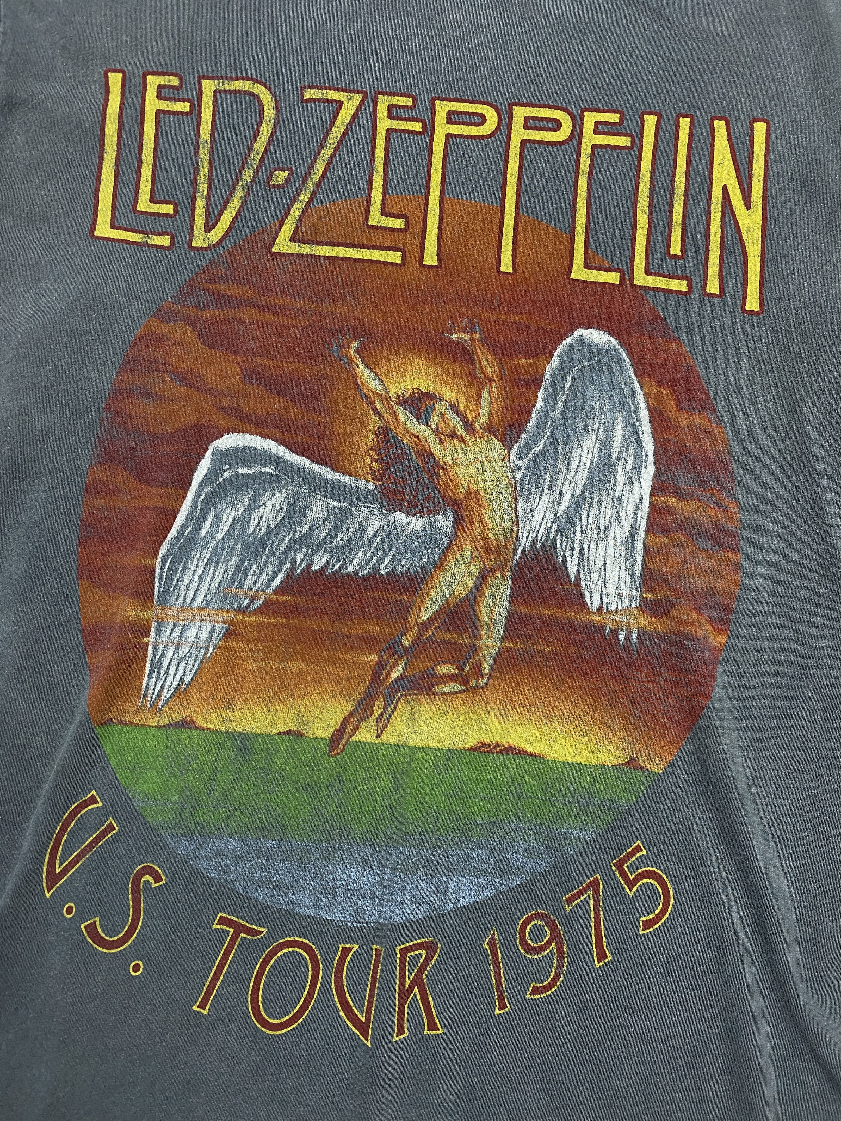 Led Zeppelin × Vintage Led Zeppelin Vintage Mens Rock Band T-Shirt Size US M / EU 48-50 / 2 - 3 Thumbnail