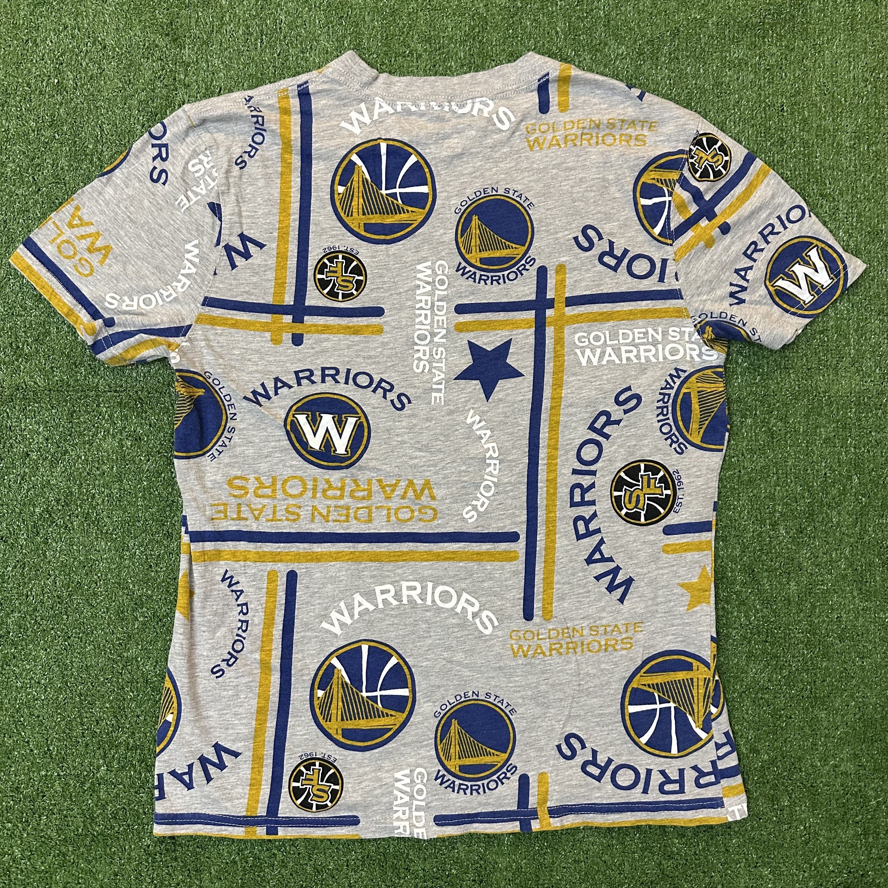 NBA Retro NBA Golden State Warriors All Over Print Graphic Tee Size US M / EU 48-50 / 2 - 2 Thumbnail