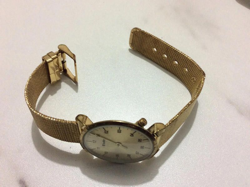 Designer Kulte Unisex Analogue Quartz mesh gold bracelet watch Size ONE SIZE - 2 Thumbnail