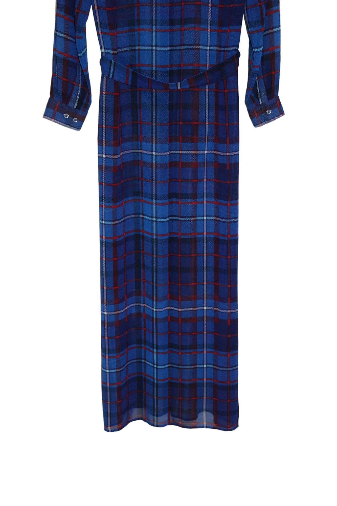 Tommy Hilfiger Gigi Hadid x Tommy Hilfiger Plaid Polyester Long Shirt Dress Size M / US 6-8 / IT 42-44 - 8 Thumbnail