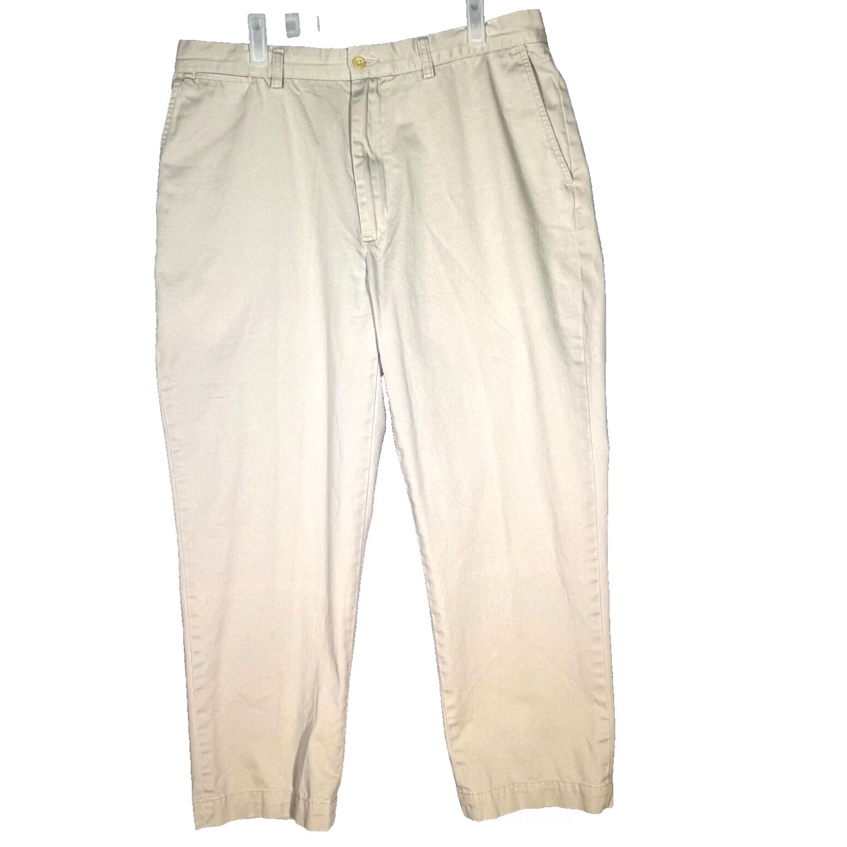 Polo Ralph Lauren Polo Ralph Lauren Prospect Pants 36x29 Beige Cotton Flat Front Mid-Rise Men’s Size US M / EU 48-50 / 2 - 2 Thumbnail