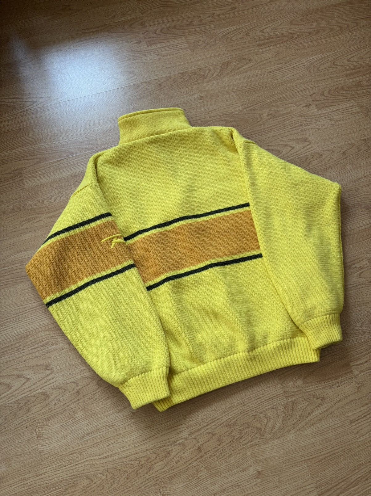 Japanese Brand 90s Rossignol yellow ski jumper with quarter zip France Size US M / EU 48-50 / 2 - 8 Thumbnail