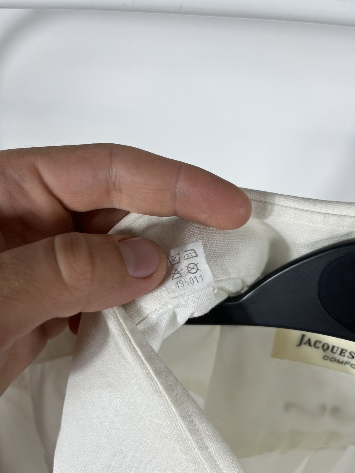 Other Jacques Britt Comfort White Cotton Dress Shirt Size 42 Size US L / EU 52-54 / 3 - 9 Thumbnail