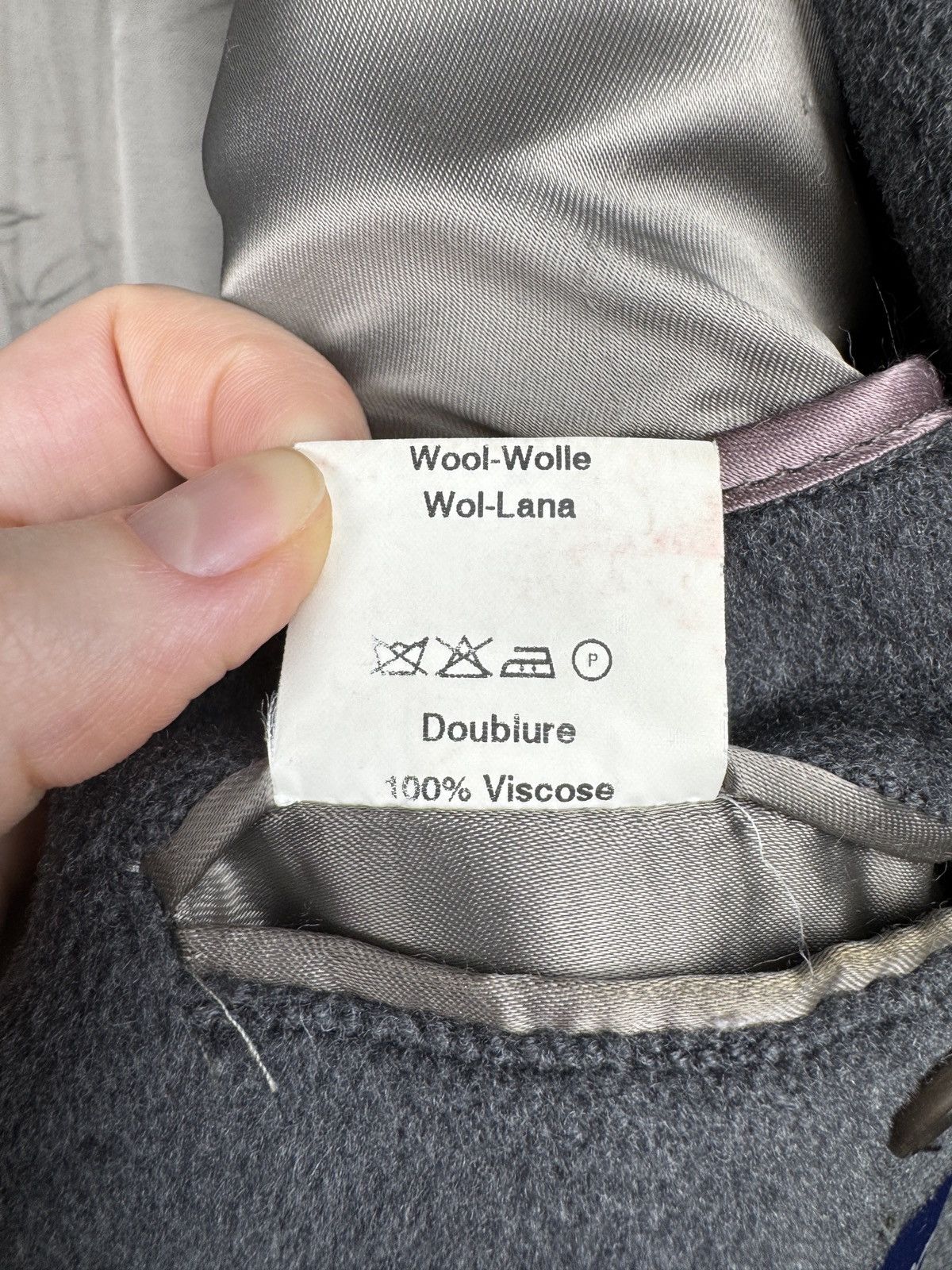Kenzo Kenzo Homme grey wool long trench classic coat size 54 Size US L / EU 52-54 / 3 - 14 Thumbnail