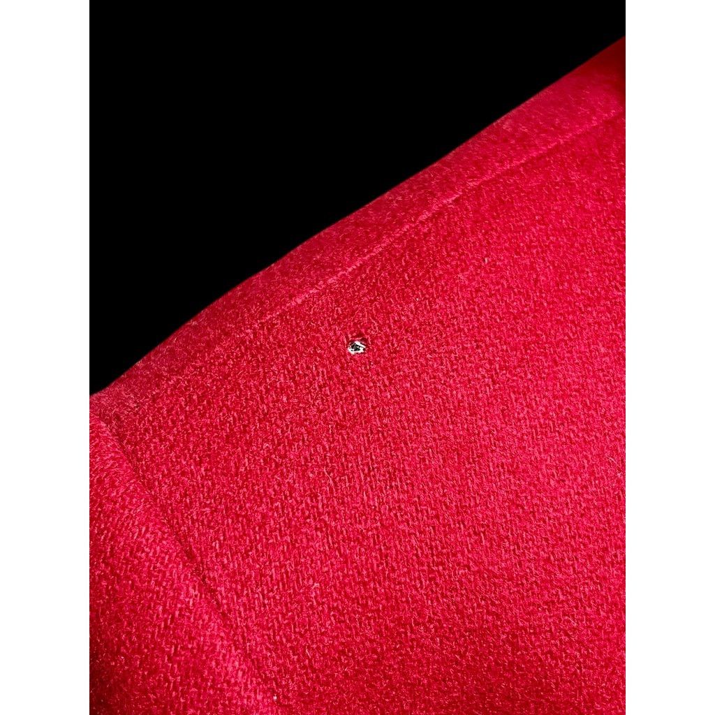 Vintage Red Wool Chesterfield Coat w Scarf-JG Hook-Sz 14-Long-Winter Size XL / US 12-14 / IT 48-50 - 9 Thumbnail