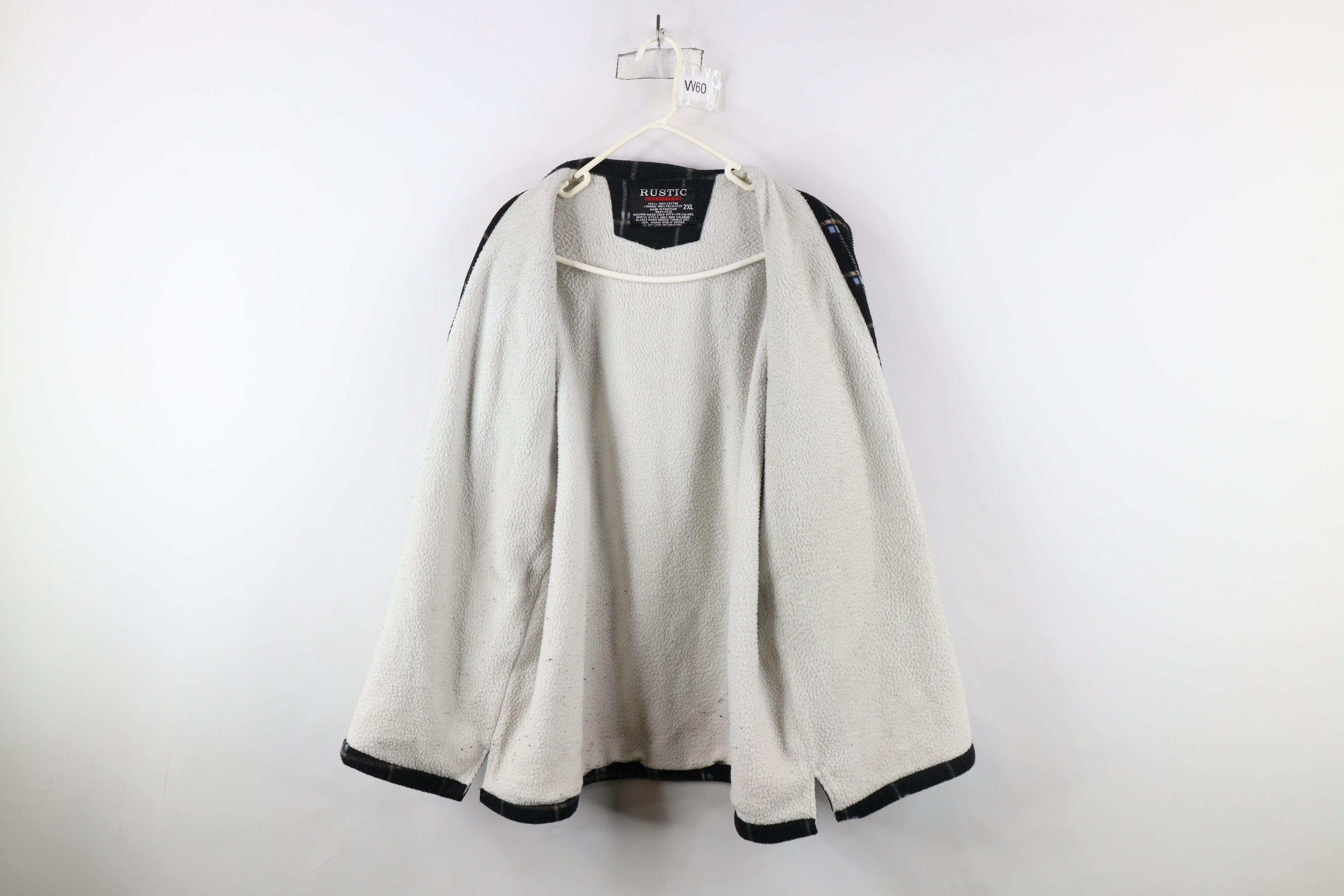 Vintage Vintage 90s Streetwear Pile Fleece Lined Full Zip Jacket Size US XXL / EU 58 / 5 - 7 Thumbnail