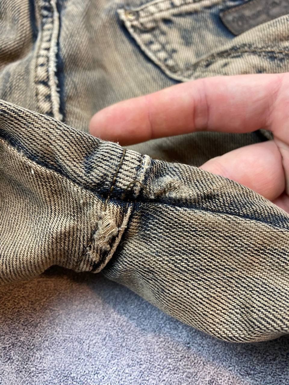 Wrangler Wrangler Jeans Dirty Pants faded crazy thrash y2k distressed Size US 36 / EU 52 - 22 Thumbnail