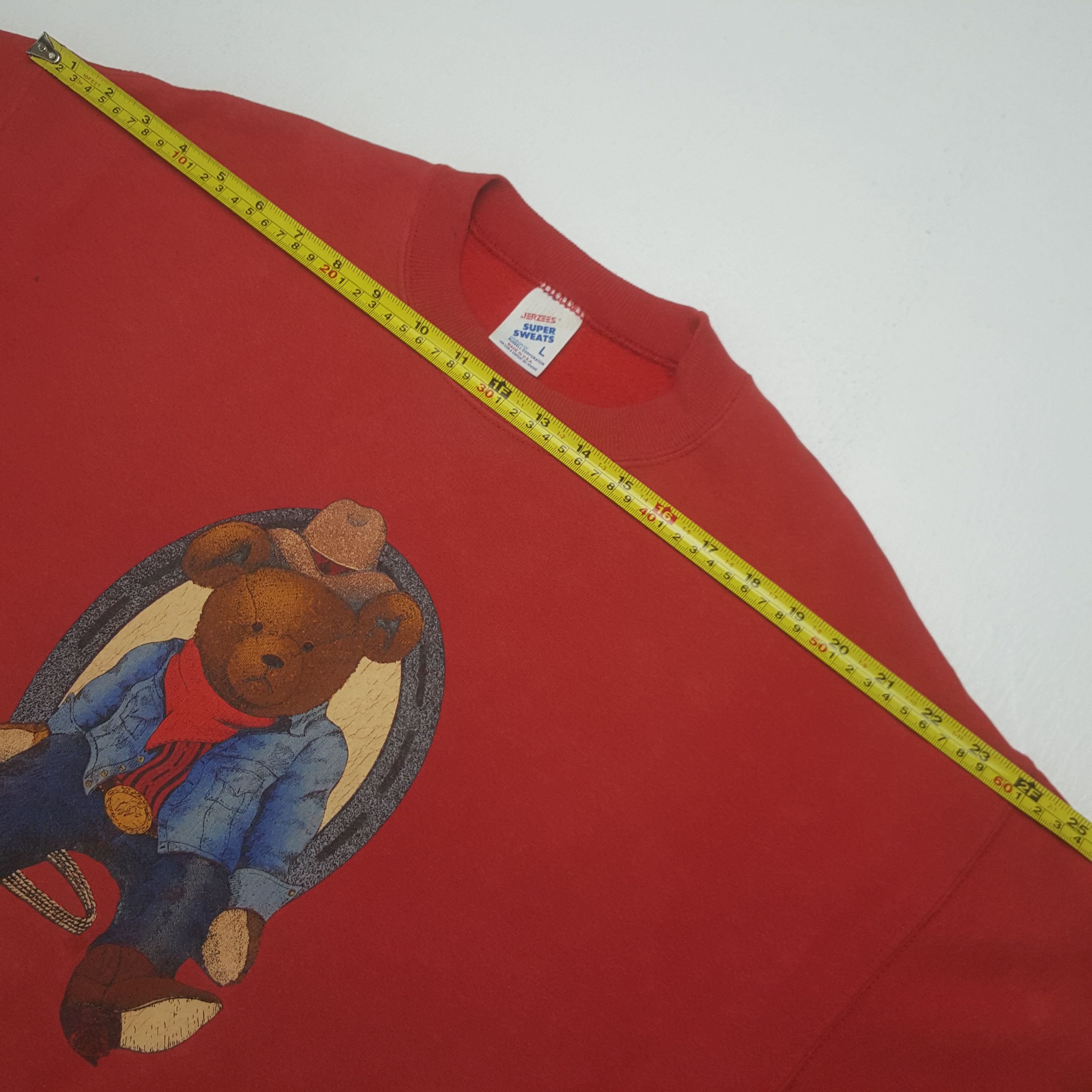 Jerzees Vintage 90's Bear Western Sweatshirt C323N5 Size US L / EU 52-54 / 3 - 5 Thumbnail