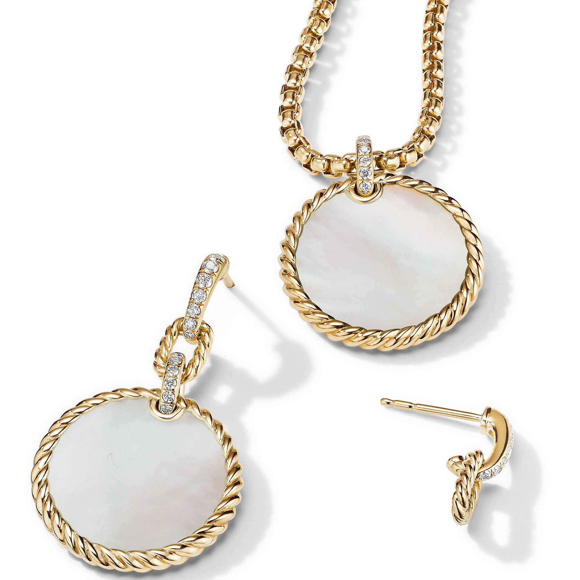David Yurman o1w1db10526 E17049D/Size 9/ Drop Earrings in Golden Size ONE SIZE - 4 Thumbnail