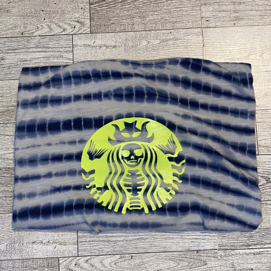 DKNY DKNY, Neon Creepy Skeleton, Tie Dye, Raw Hem, Cropped Tee Size M / US 6-8 / IT 42-44 - 12 Thumbnail