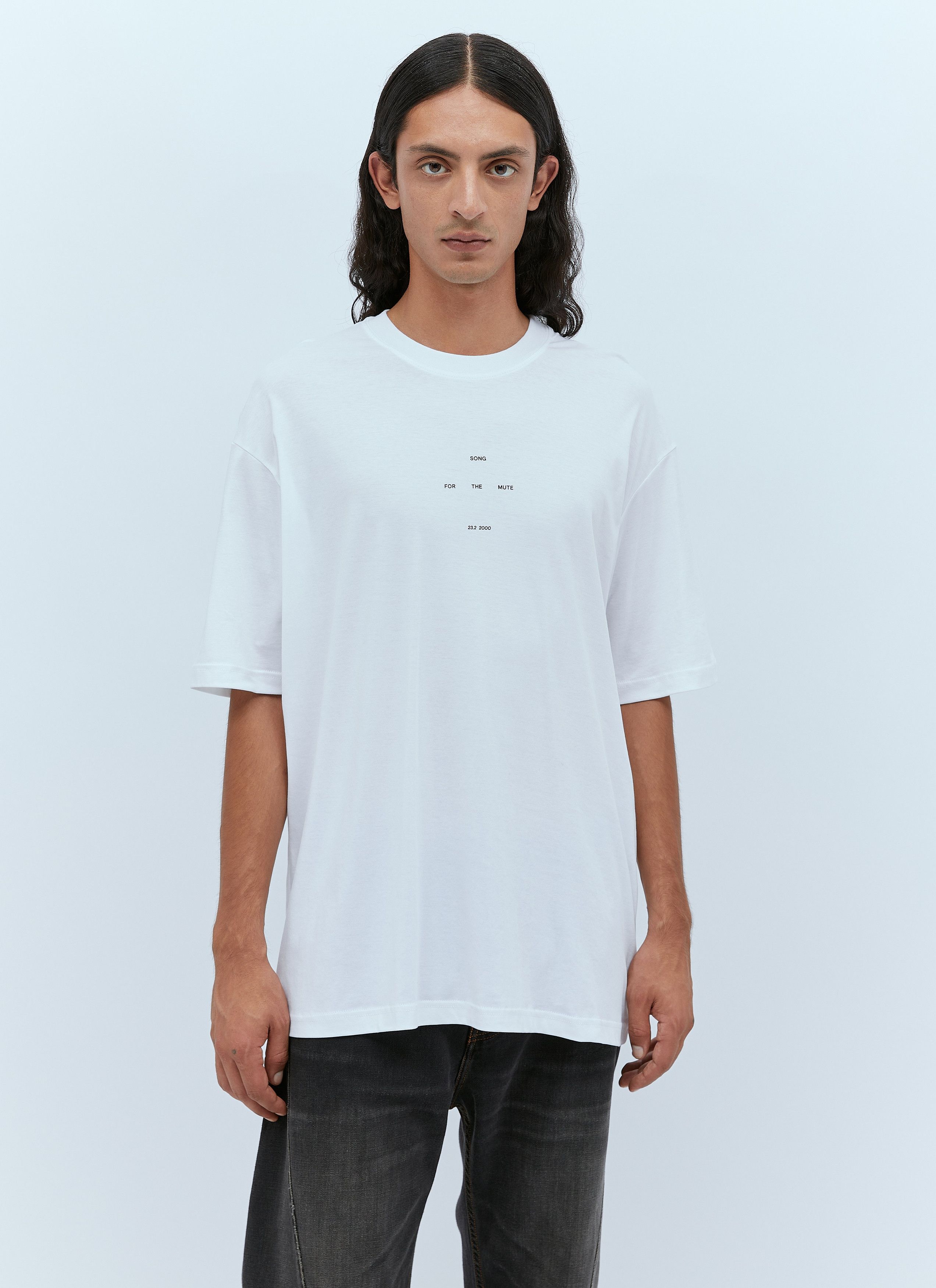 Song For The Mute Oversized Logo Print T-Shirt Size US XL / EU 56 / 4 - 1 Thumbnail