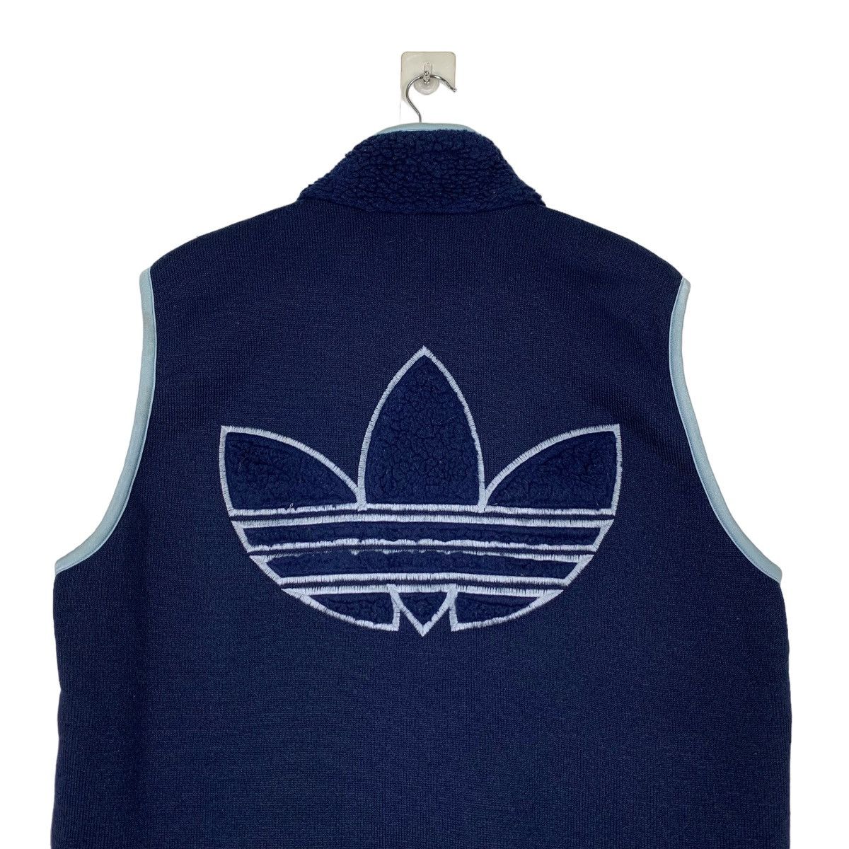 Adidas 90's ADIDAS Embroidery Logo Deep Pile Fleece Vest #1156-C53 Size US L / EU 52-54 / 3 - 2 Thumbnail