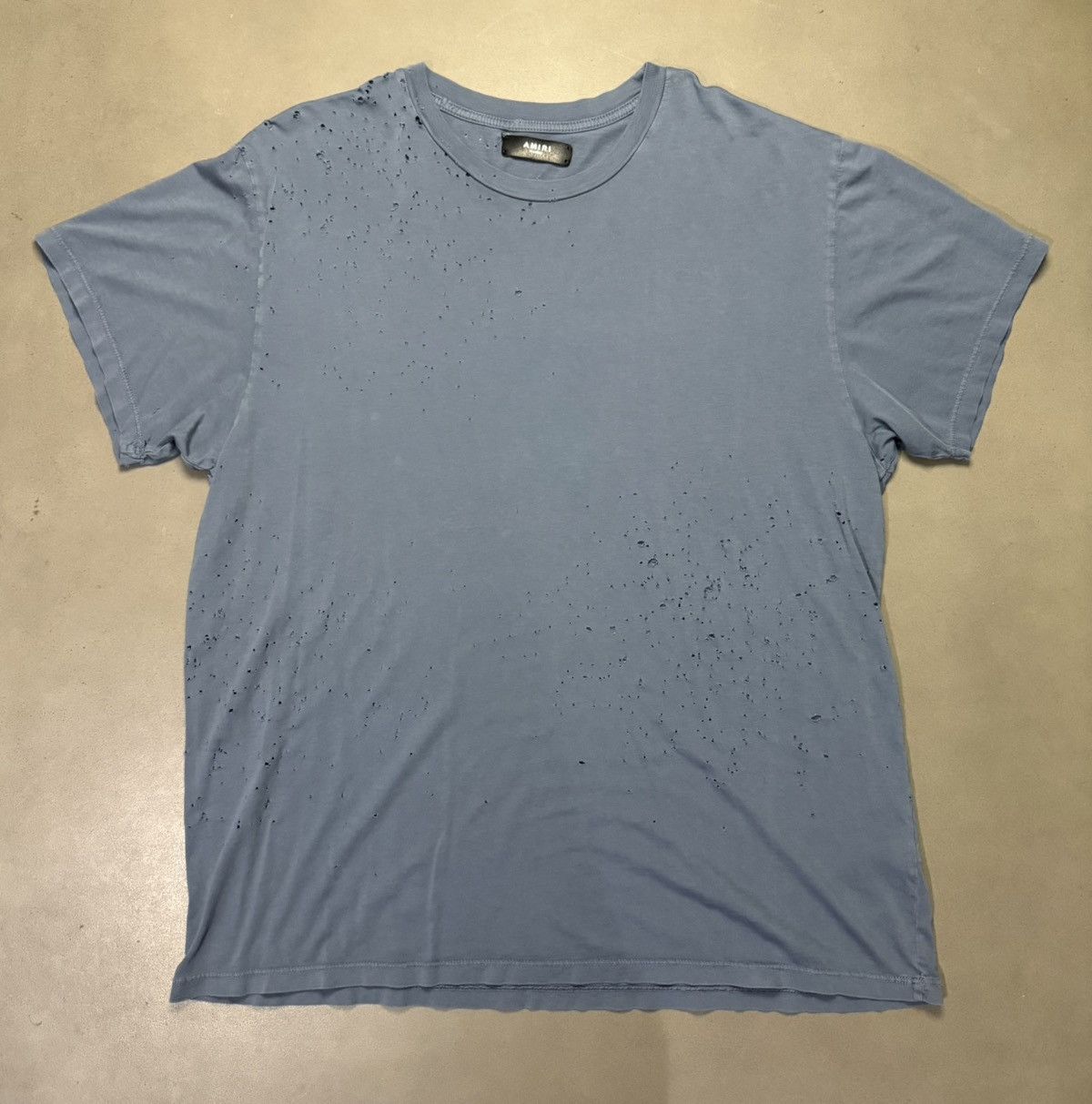 Amiri Amiri Blue Shotgun T Shirt Size US XL / EU 56 / 4 - 1 Thumbnail