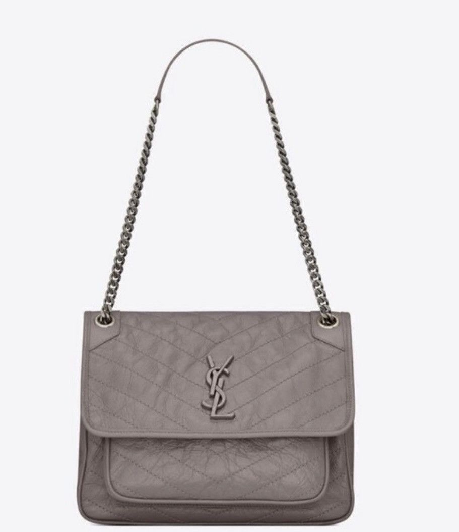 Saint Laurent Paris Saint Laurent Medium Niki Chain Leather Shoulder Bag Size ONE SIZE - 1 Thumbnail