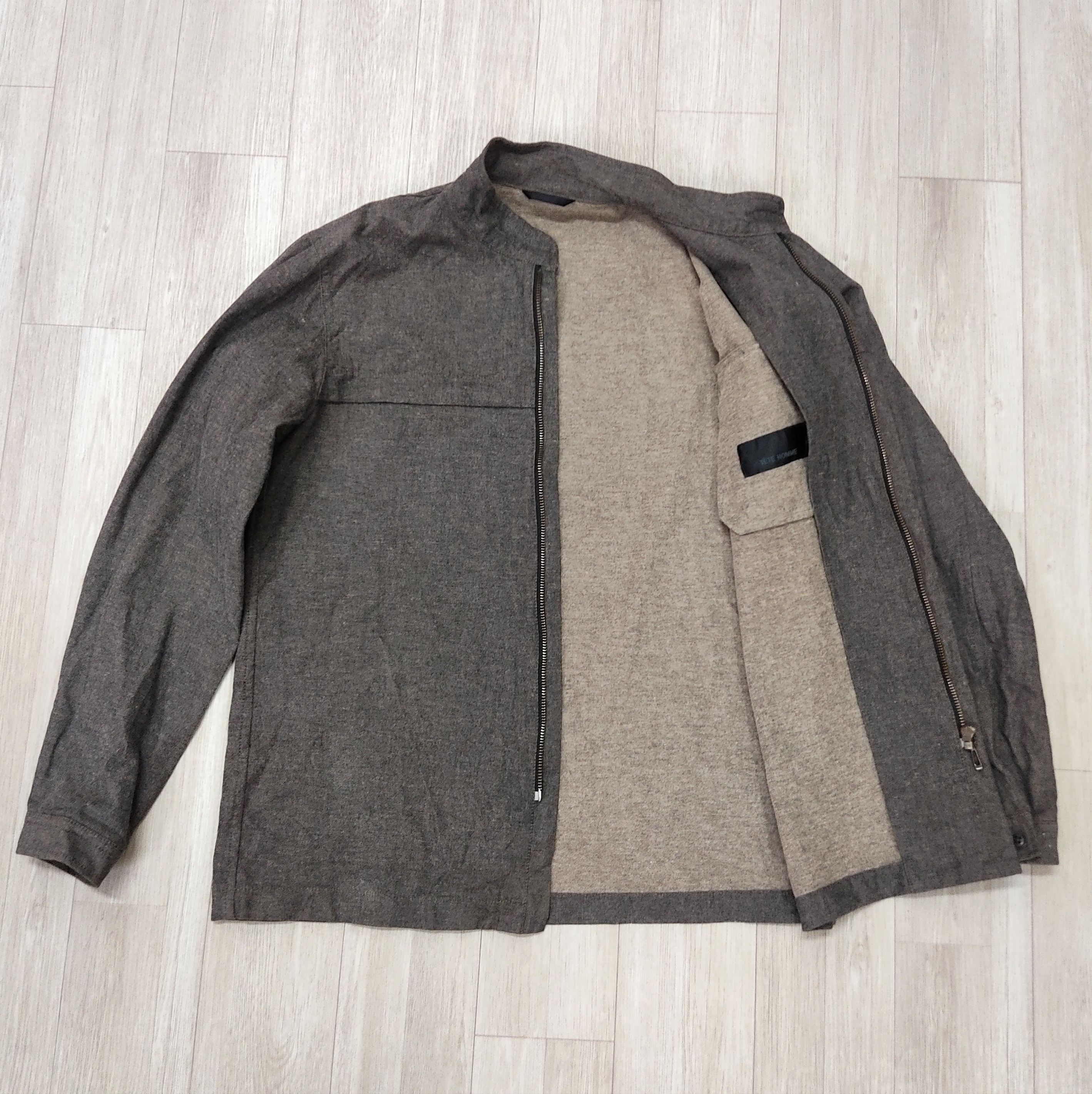 TÊTE HOMME Casual Cotton Zipper Jacket