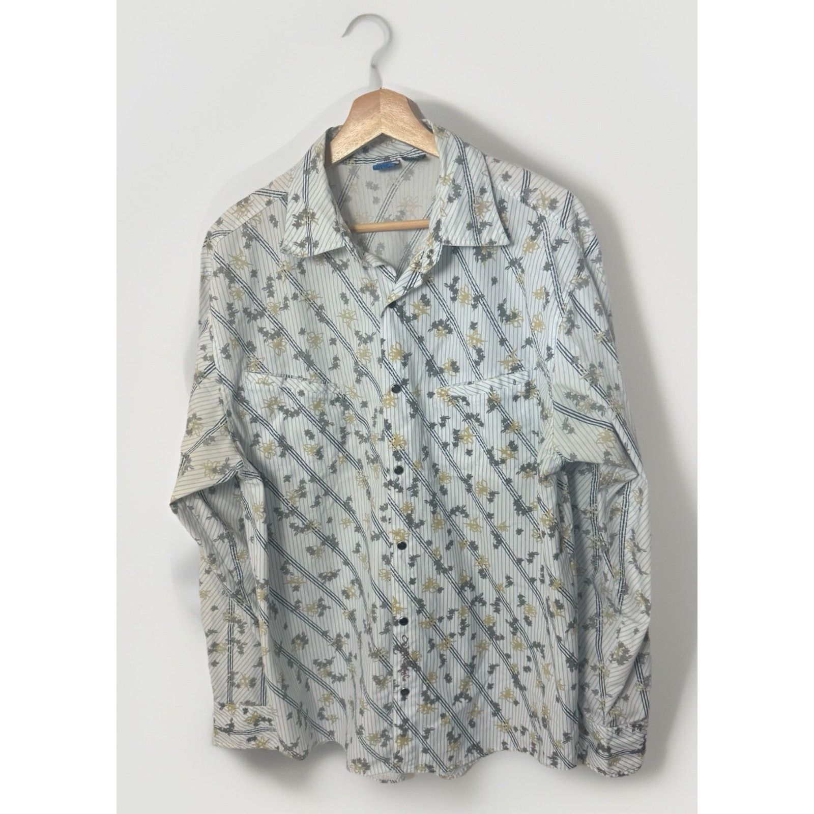 Ocean Pacific Vintage Pearl Snap Shirt Western Floral Rodeo Urban Cowboy Size US M / EU 48-50 / 2 - 1 Thumbnail