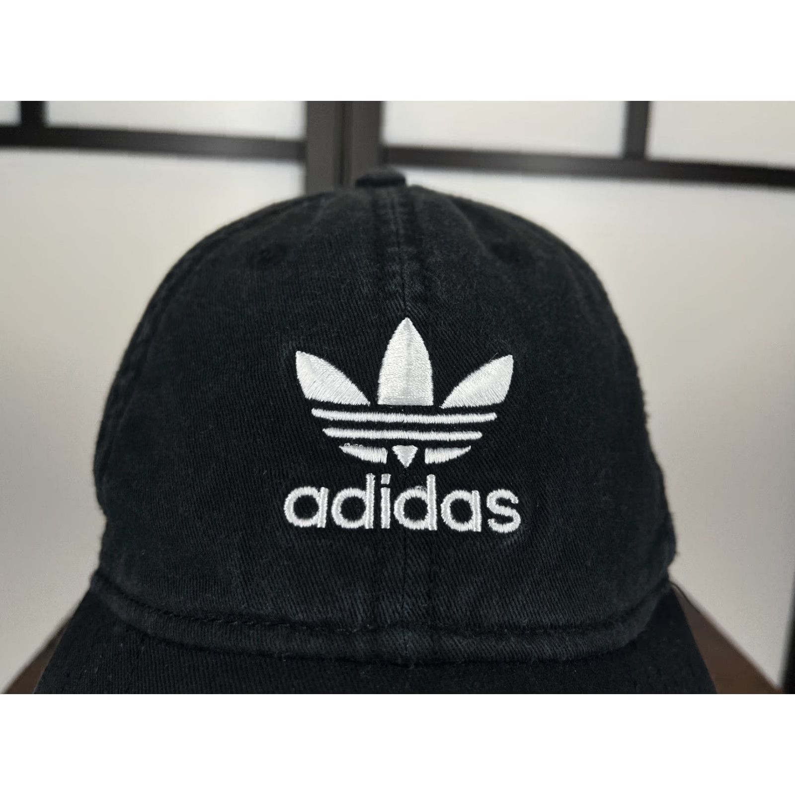 Adidas Adidas Hat One Size Black Cotton 3 Stripes Golf Mens Adjustable Size ONE SIZE - 2 Thumbnail