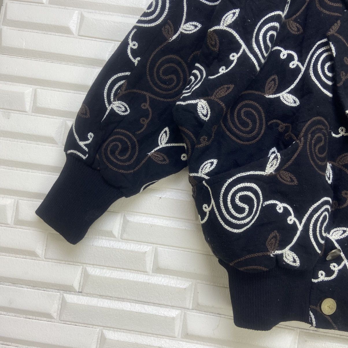 Japanese Brand 🔥Japanese Brand Flower Embroidery Loose Bomber Style Size M / US 6-8 / IT 42-44 - 10 Thumbnail