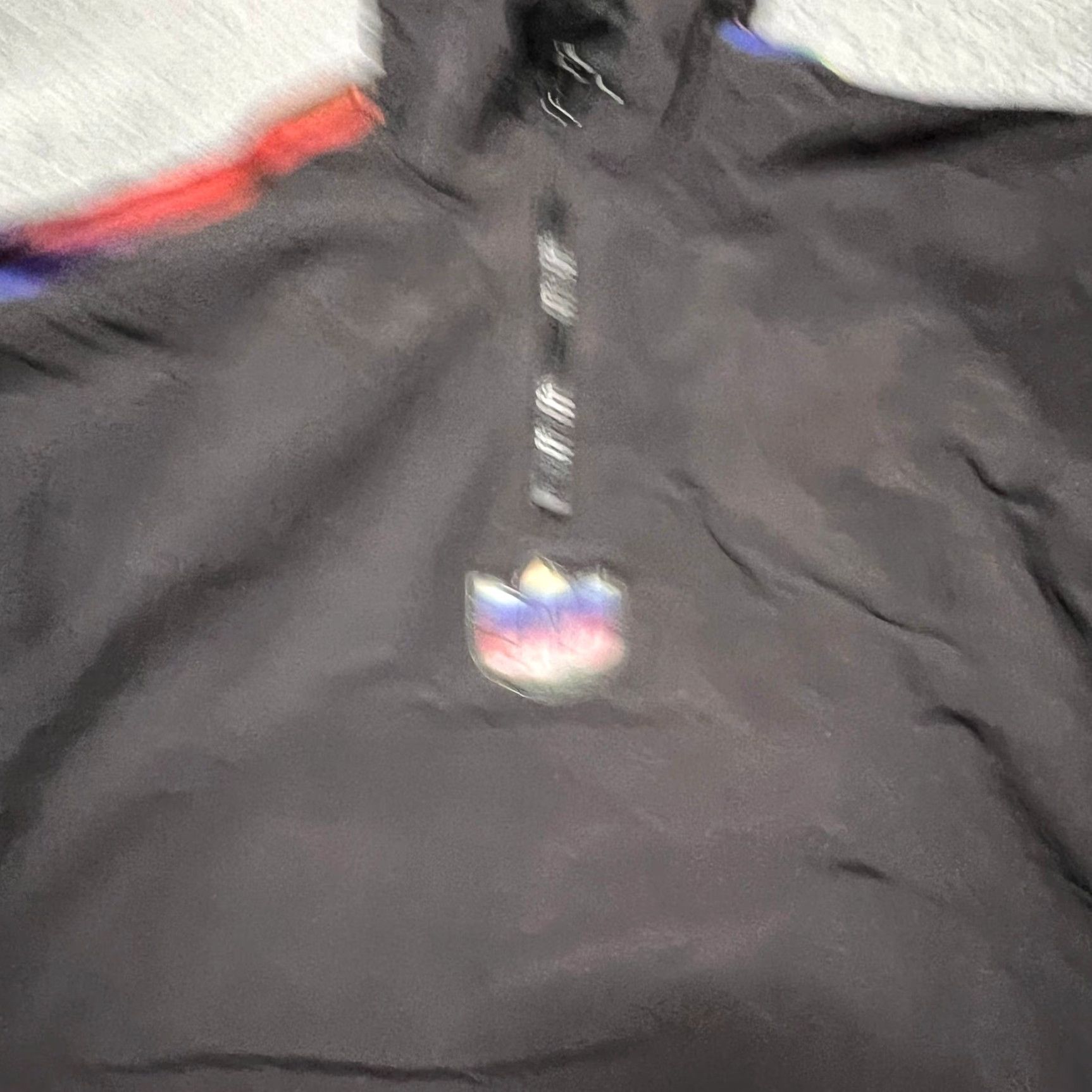 Adidas ADIDAS Jacket Womens Small Half Zip Crop Top BLACK Rainbow Pride Athleisure Windbreaker S Black Womens Size S / US 4 / IT 40 - 2 Thumbnail
