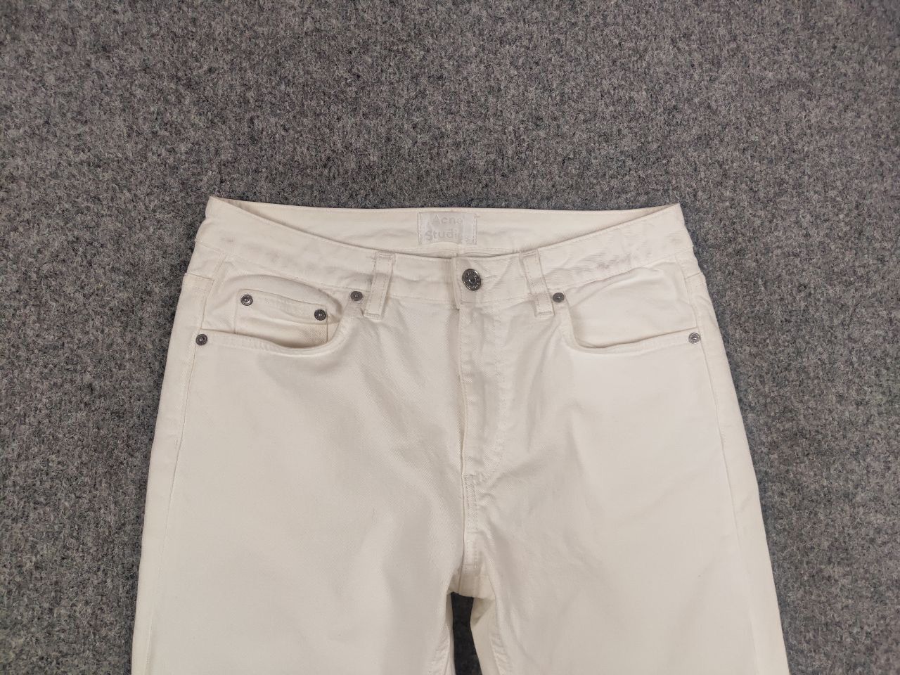 Acne Studios Acne Studios Mello Optic Flared Jeans Vintage White Wash Size 26" / US 2 / IT 38 - 5 Thumbnail