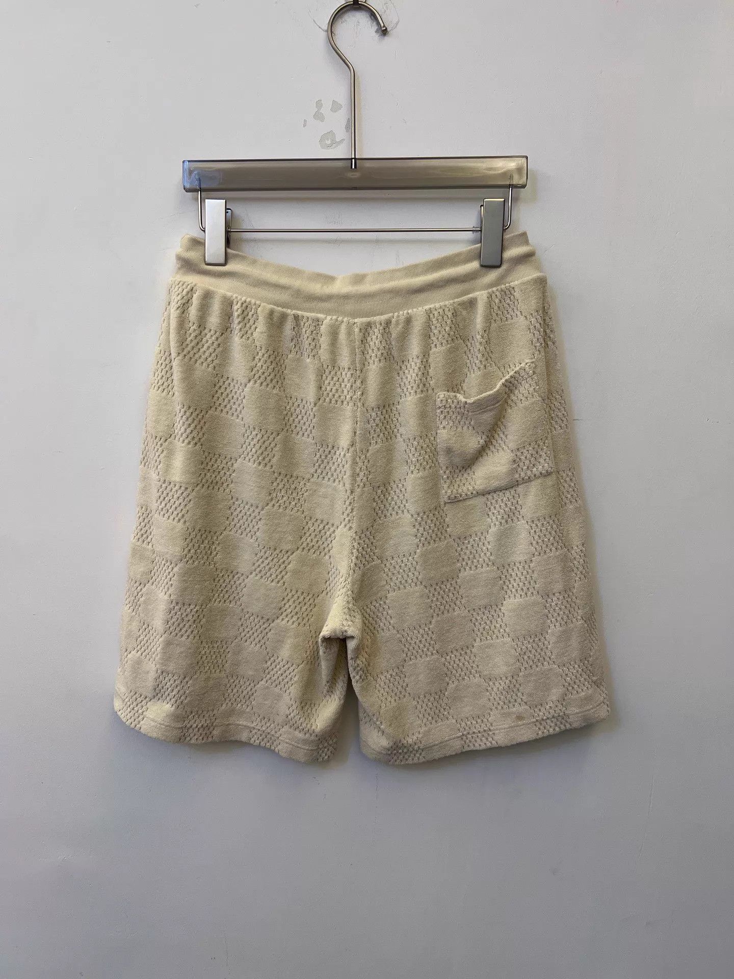 Louis Vuitton LV FW25 Damier All Over Cotton Terry Drawstring Shorts S Size US 30 / EU 46 - 2 Thumbnail