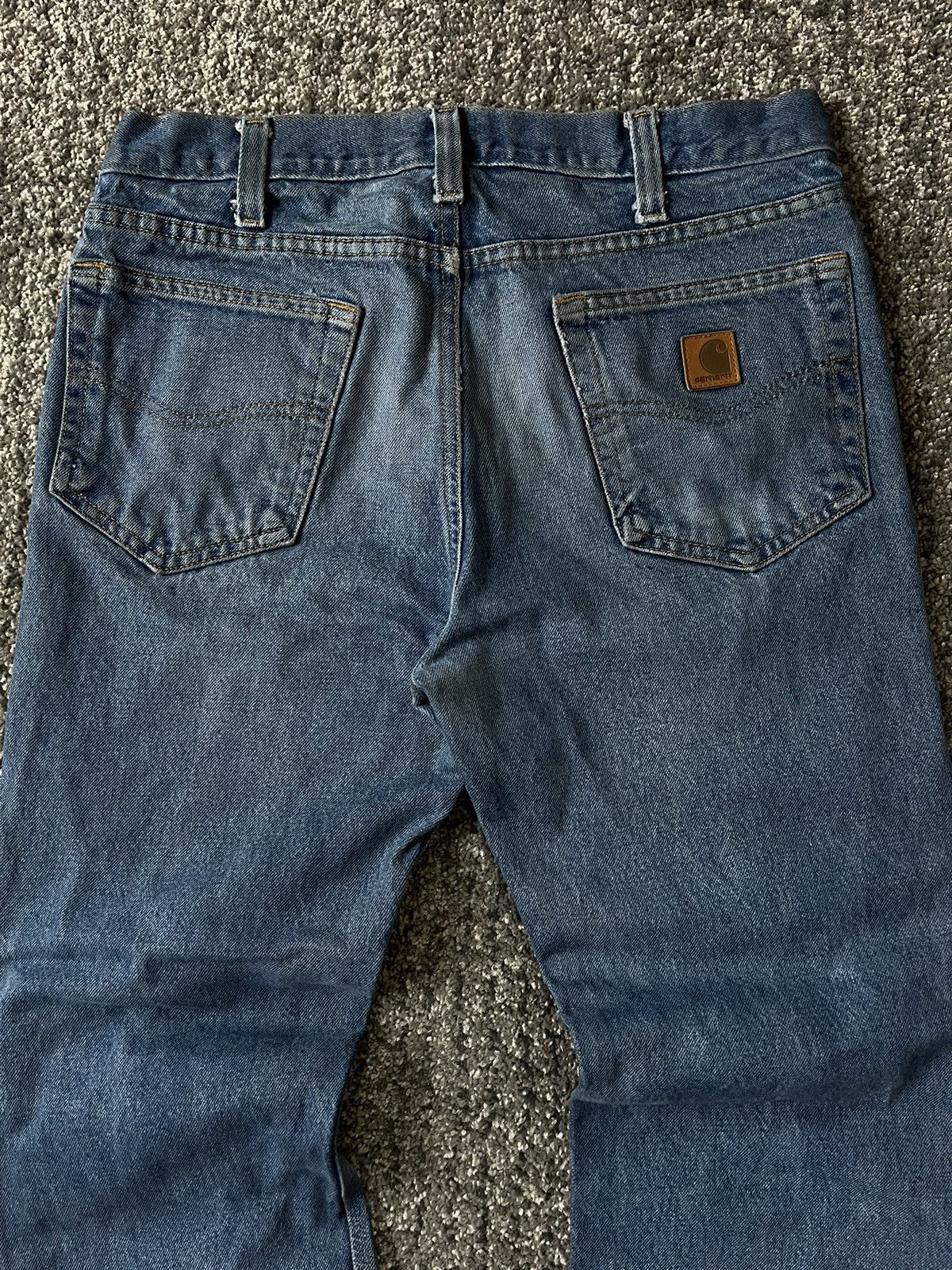 Carhartt × Vintage Vintage 90’s Carhartt Thrashed Jeans Size US 32 / EU 48 - 4 Thumbnail