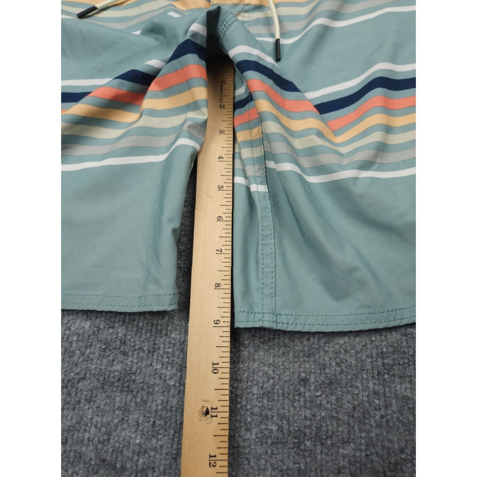 RVCA RVCA Swim Trunks Shorts Men 32 Blue Striped Hawaiian 19" NWT Board Shorts Multicolor Size US 32 / EU 48 - 5 Thumbnail