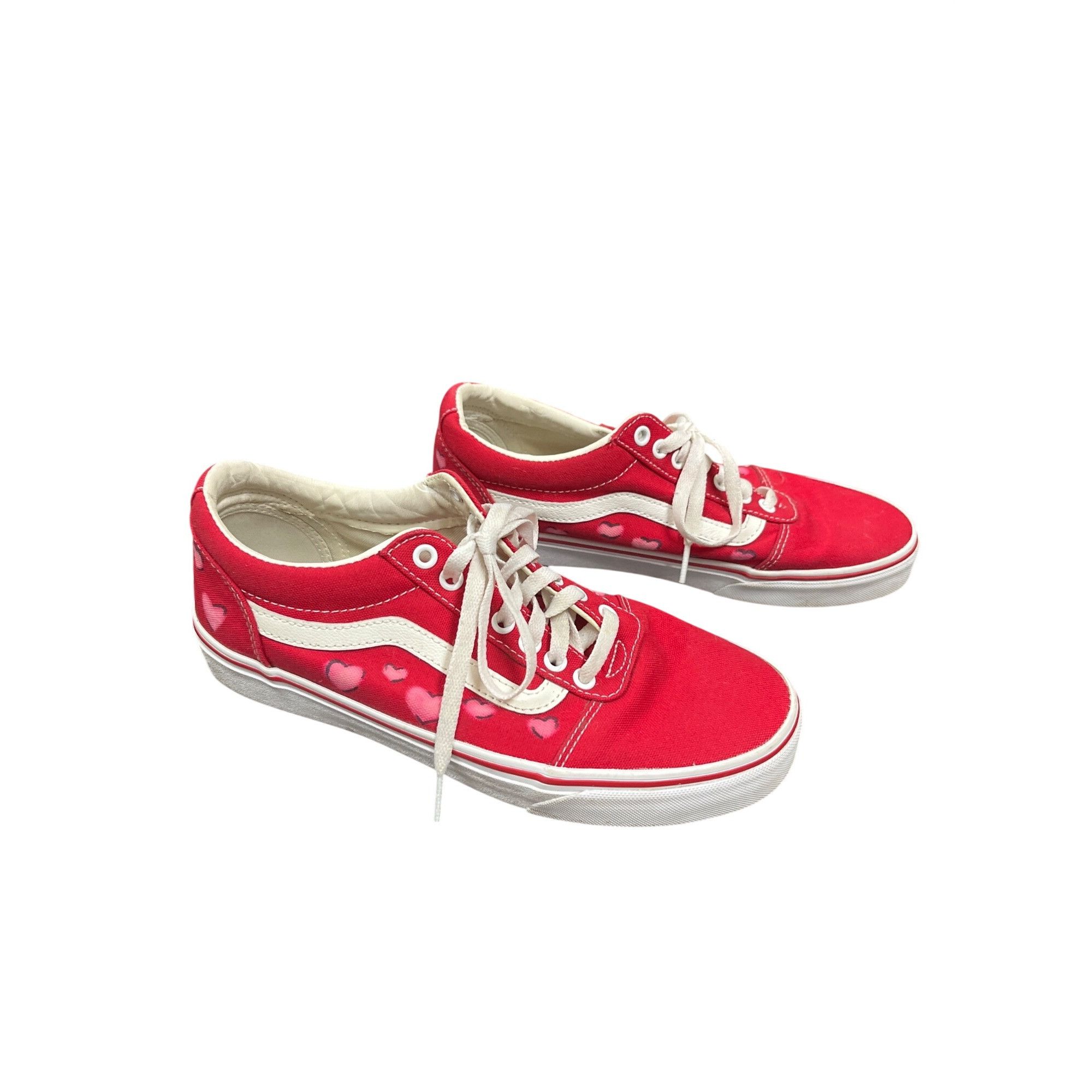 Vans Vans Off The Walls mens red heart graph low top sneakers sz Size US 8.5 / EU 41-42 - 14 Thumbnail