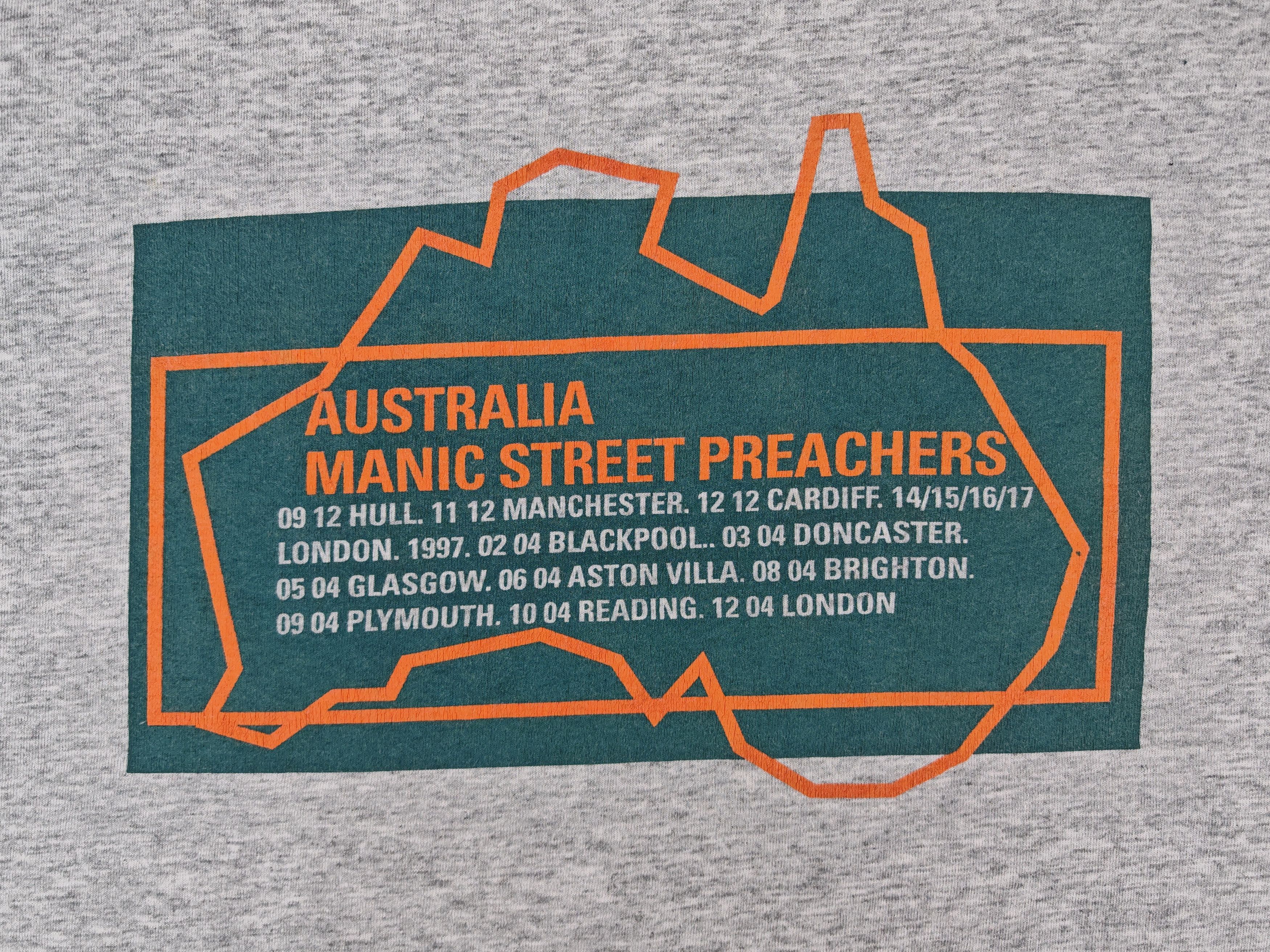Vintage Vintage 1990s Manic Street Preachers Australia Tour Tee Size US XL / EU 56 / 4 - 8 Thumbnail