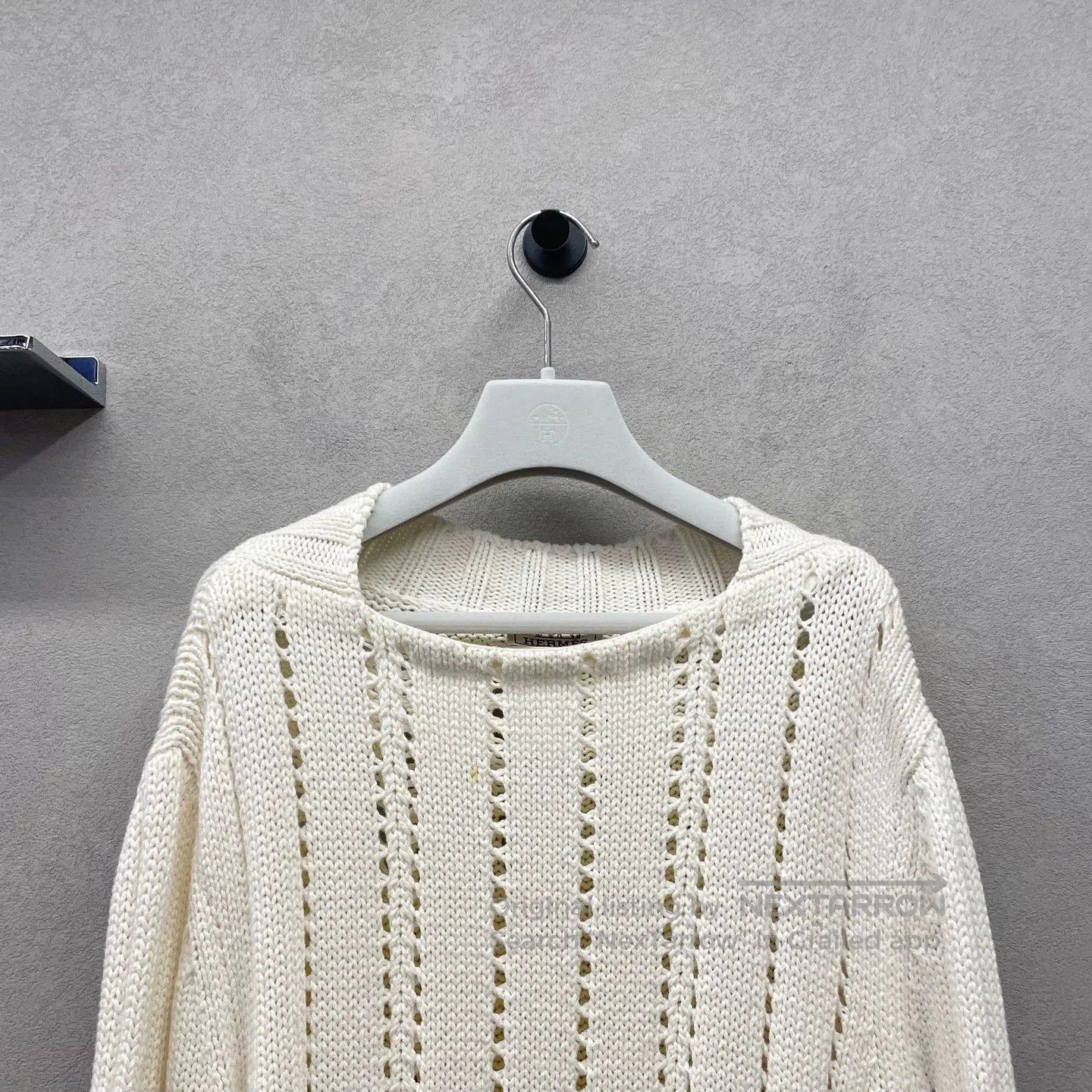 Hermes Hermès Beige Hollow Knit Sweater. Size US M / EU 48-50 / 2 - 4 Thumbnail