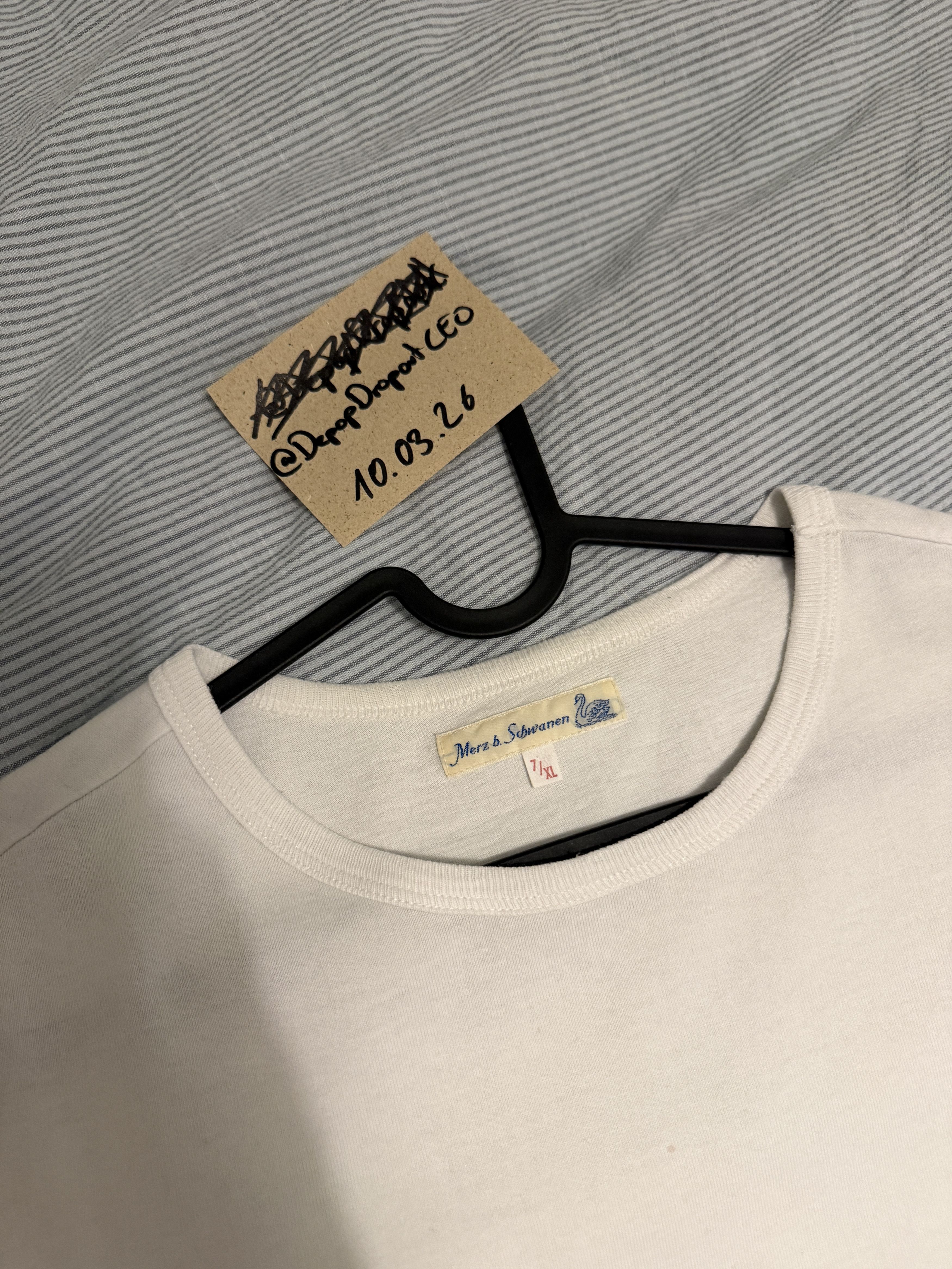 Merz B. Schwanen 215 Loopwheeled Classic Fit Midweight T-Shirt Size US XL / EU 56 / 4 - 2 Thumbnail