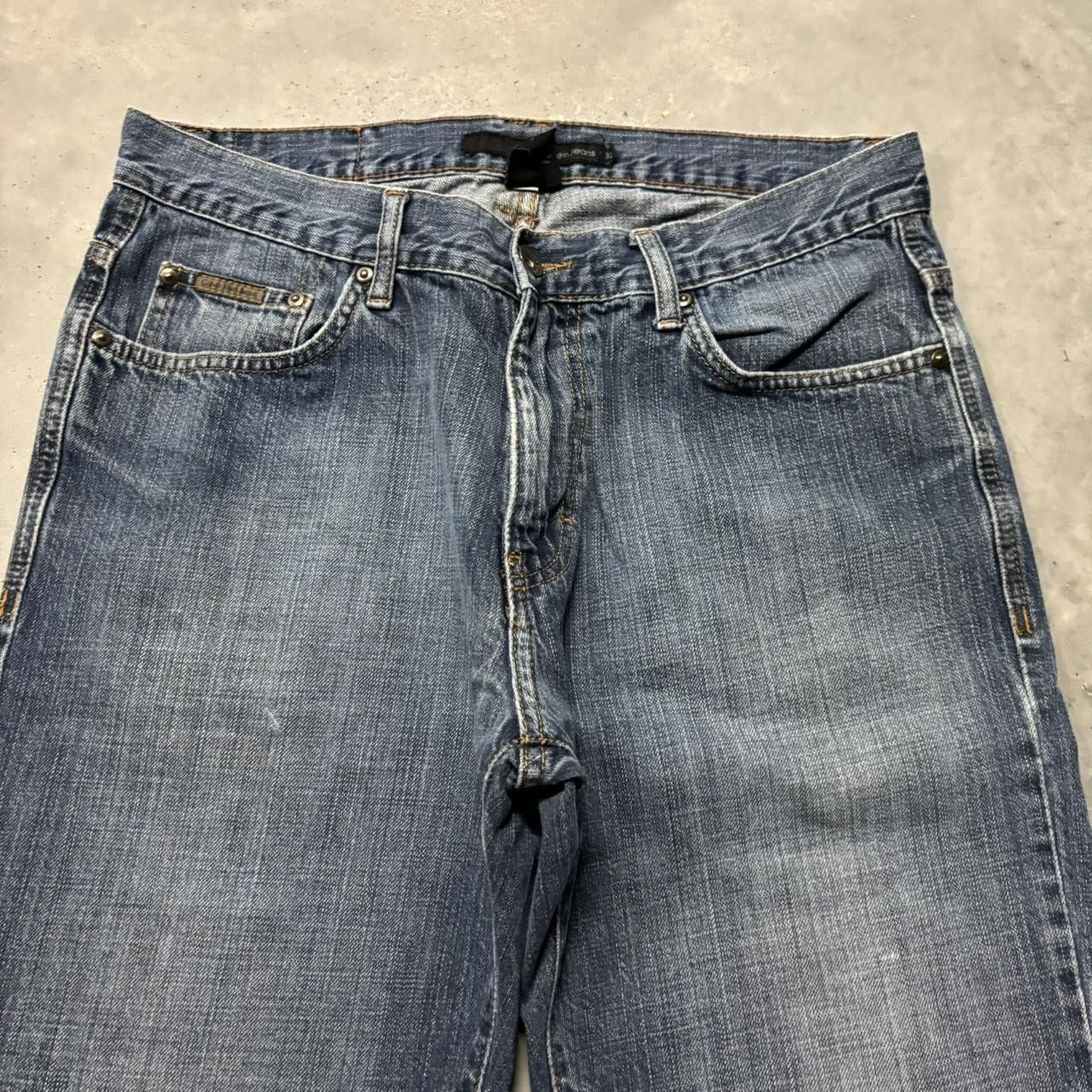 Calvin Klein × Vintage Crazy Vintage Y2K/2000s Grunge Calvin Klein Dark Wash Denim Jeans! Size US 32 / EU 48 - 5 Thumbnail