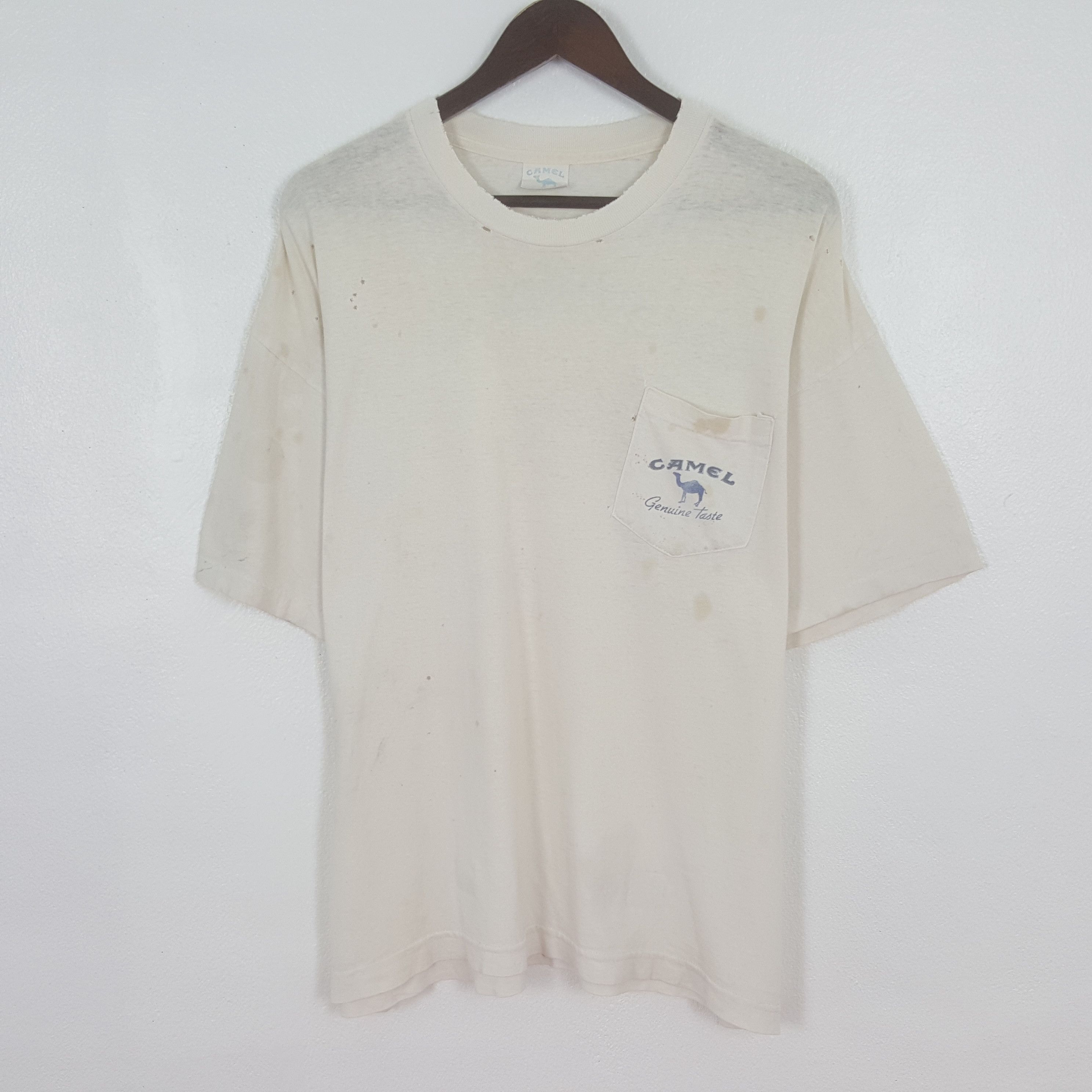 Camel Vintage Camel Single Pocket Tshirt Size US XXL / EU 58 / 5 - 3 Thumbnail