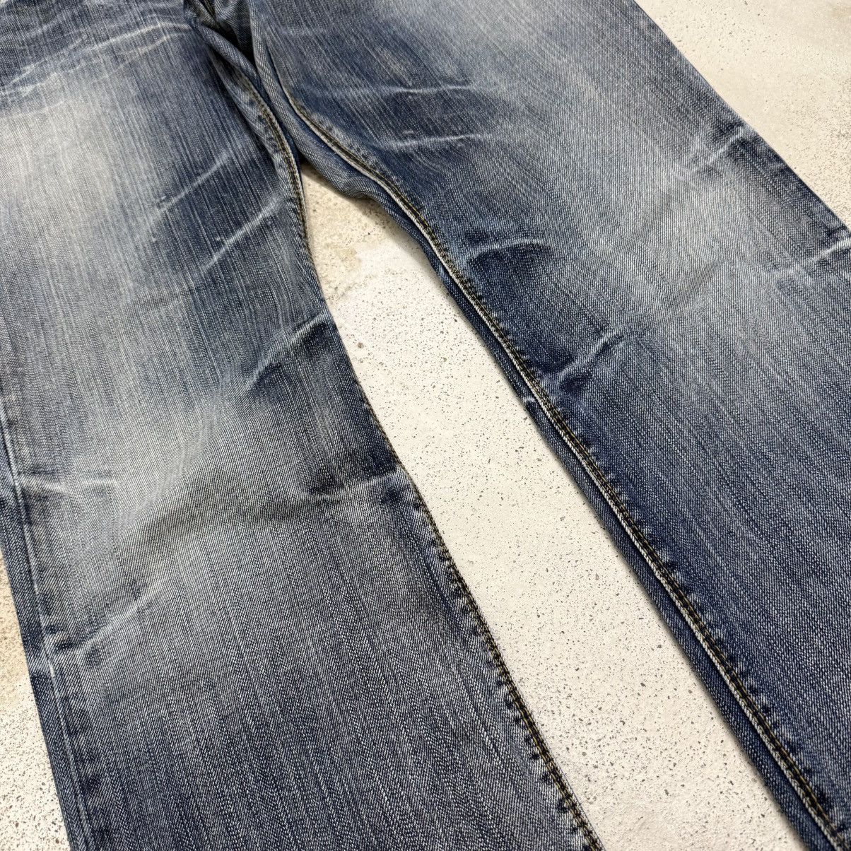 Boycott Boycott Lightning Wash Whisker Distressed Denim Pant Size US 34 / EU 50 - 6 Thumbnail